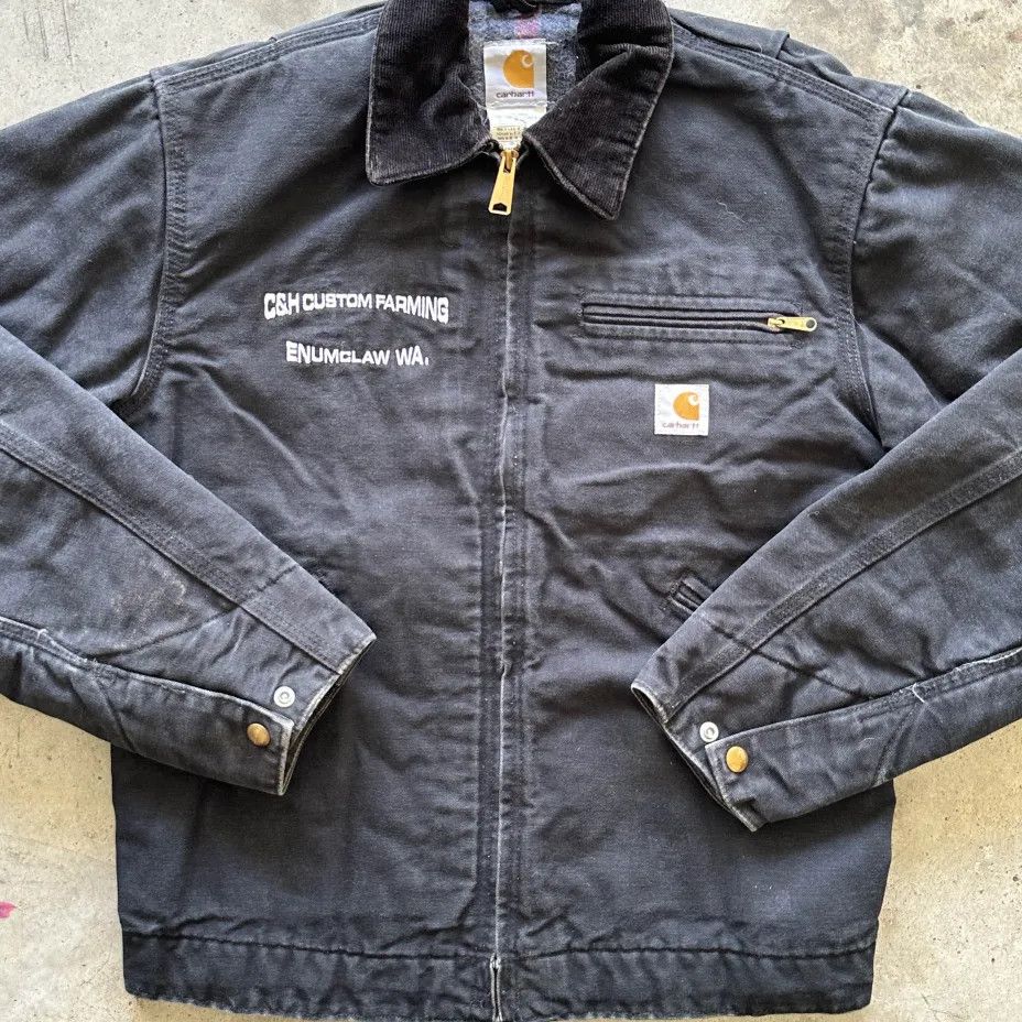 Carhartt Vintage Carhartt J01 BLK Black Detroit Blanket Lined Jacket Size US S / EU 44-46 / 1 - 2 Thumbnail