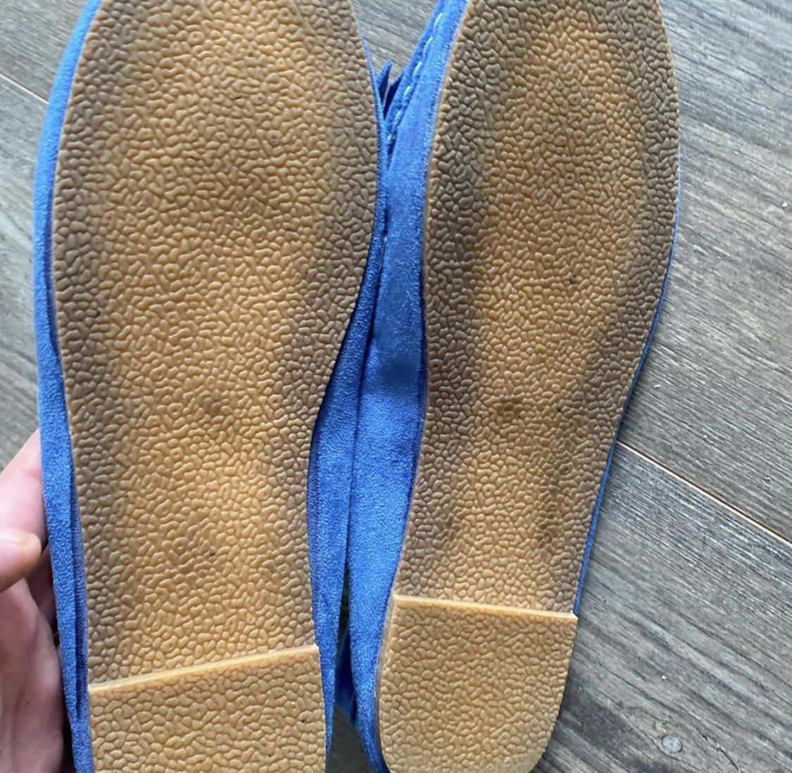 Other BLUE SUEDE LOAFERS FLATS SLIPON SHOES Size US 11 / IT 41 - 9 Thumbnail