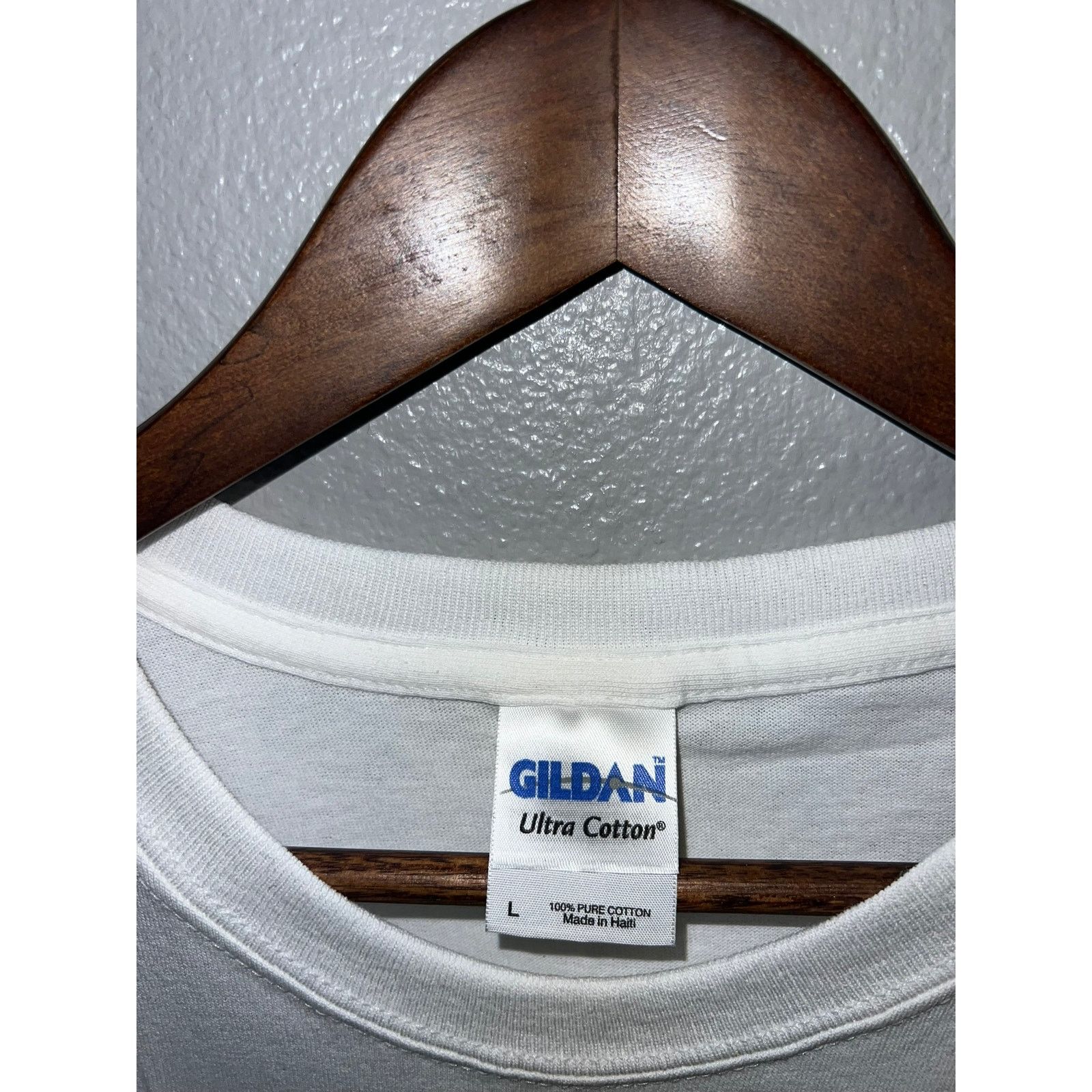 Gildan Standard Ethanol Shirt LLC Corn embroidery White Tee Large Size US L / EU 52-54 / 3 - 5 Thumbnail