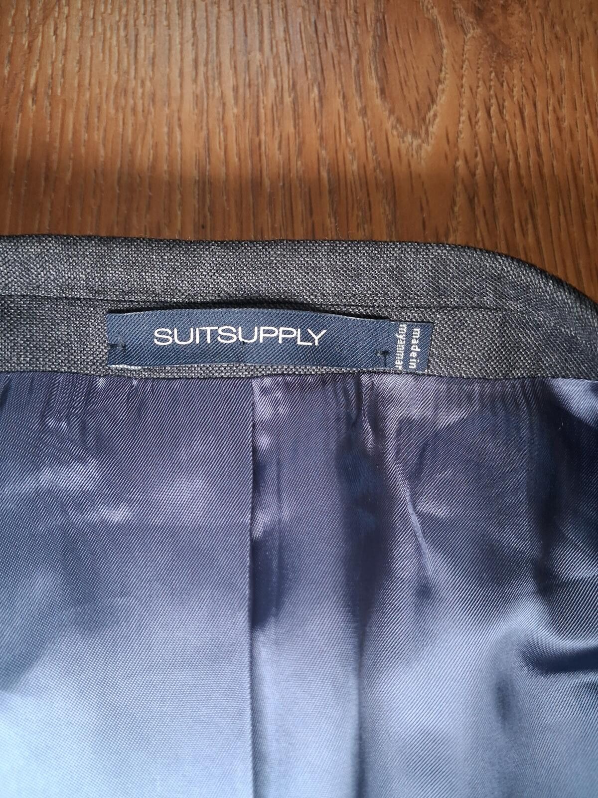 Suitsupply Suitsupply Vitale Sport Coat 50S Gray Wool Sharkskin Size 40R - 3 Thumbnail