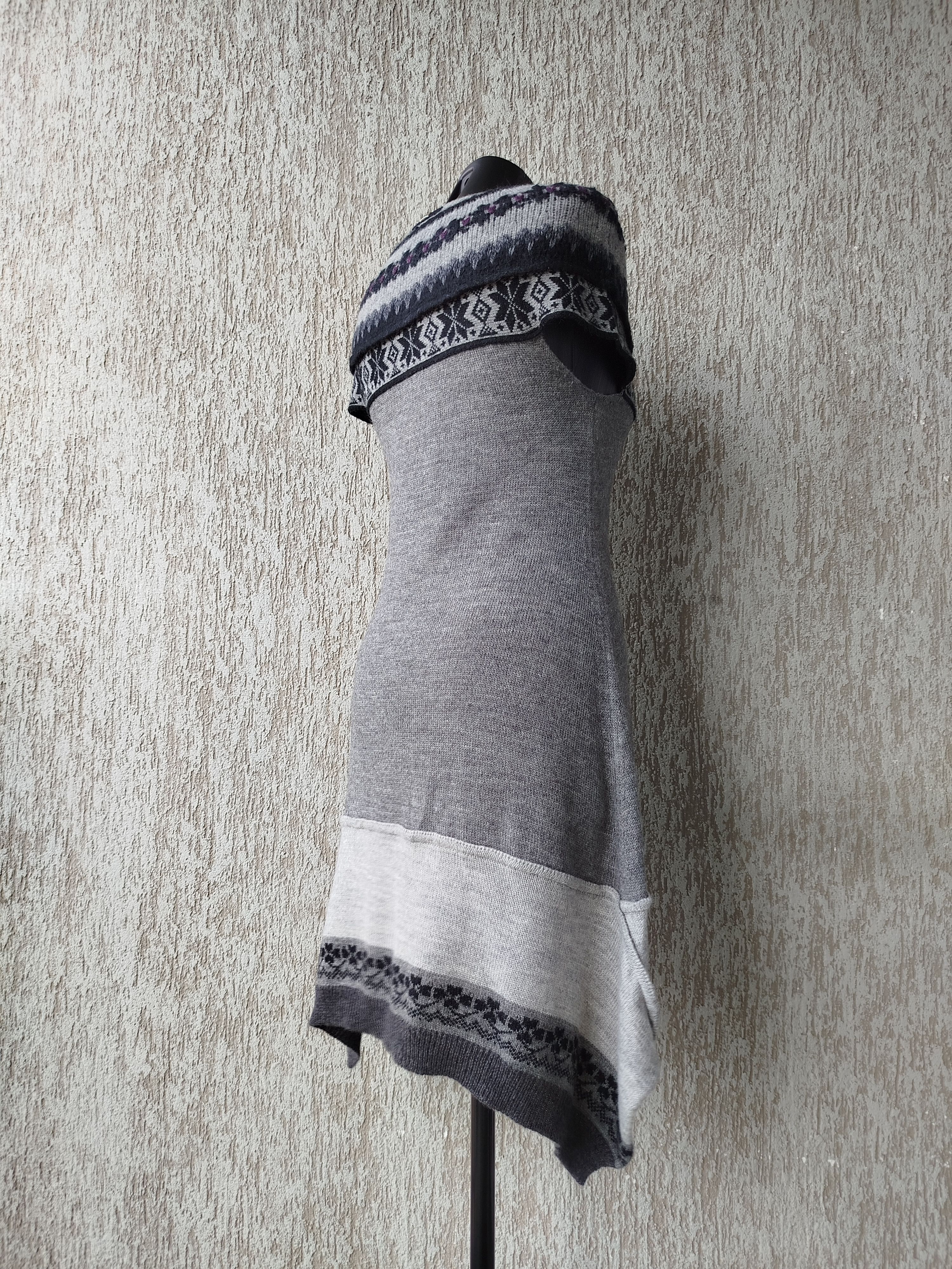 Marithe + Francois Girbaud High Use by Claire Campbell Dress Knit Alpaca Fair Isle Size M / US 6-8 / IT 42-44 - 8 Thumbnail