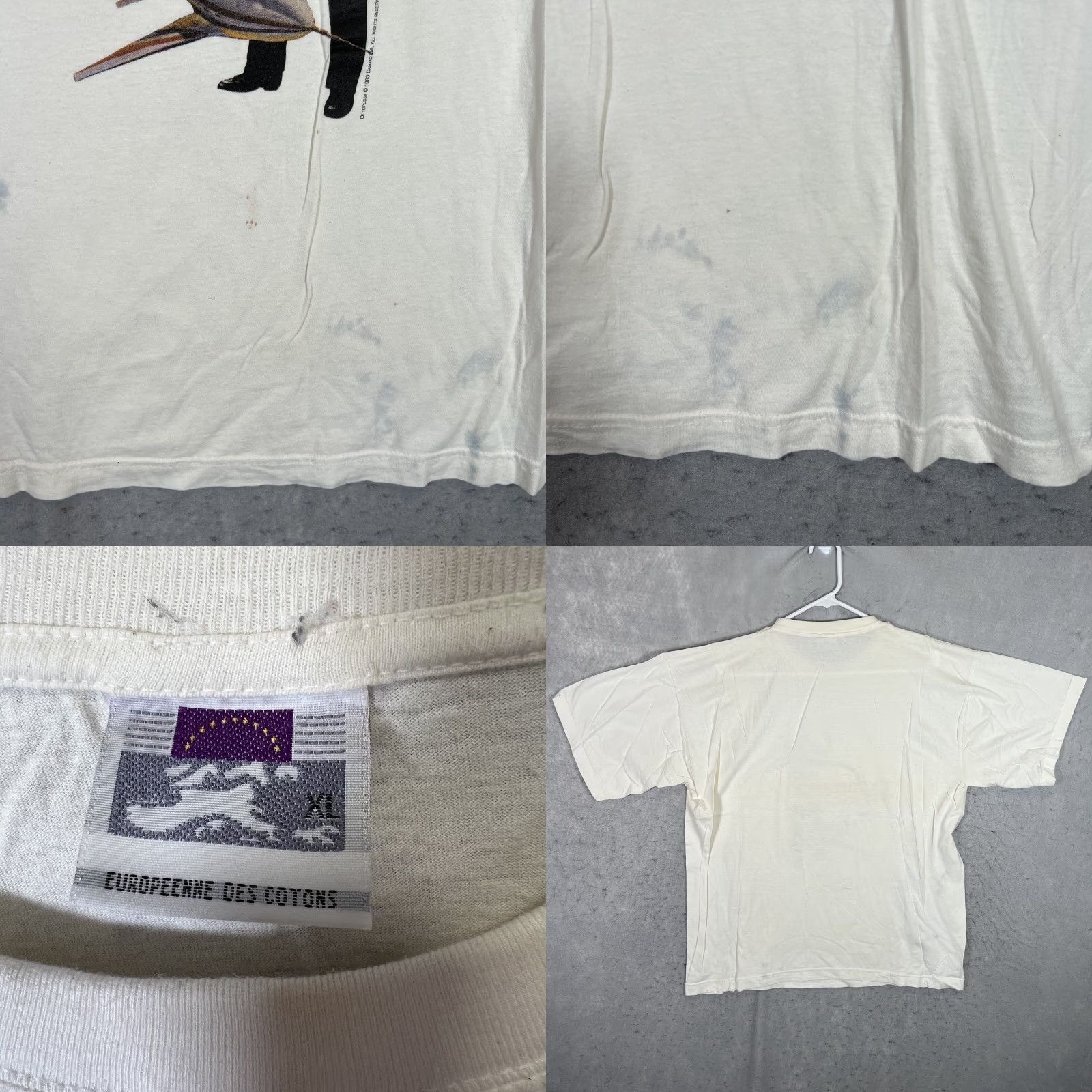 Vintage VINTAGE 1983 007 Octopussy Movie Promo T Shirt Adult XL White RARE! Mens Size US XL / EU 56 / 4 - 8 Thumbnail