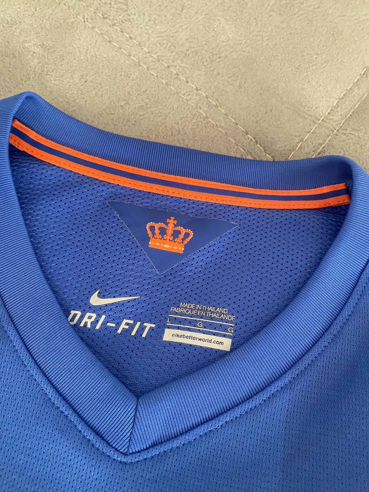 Nike × Vintage Nike Netherlands Holland KNVB 2014/15 Away Jersey Blockcore Size US L / EU 52-54 / 3 - 4 Thumbnail