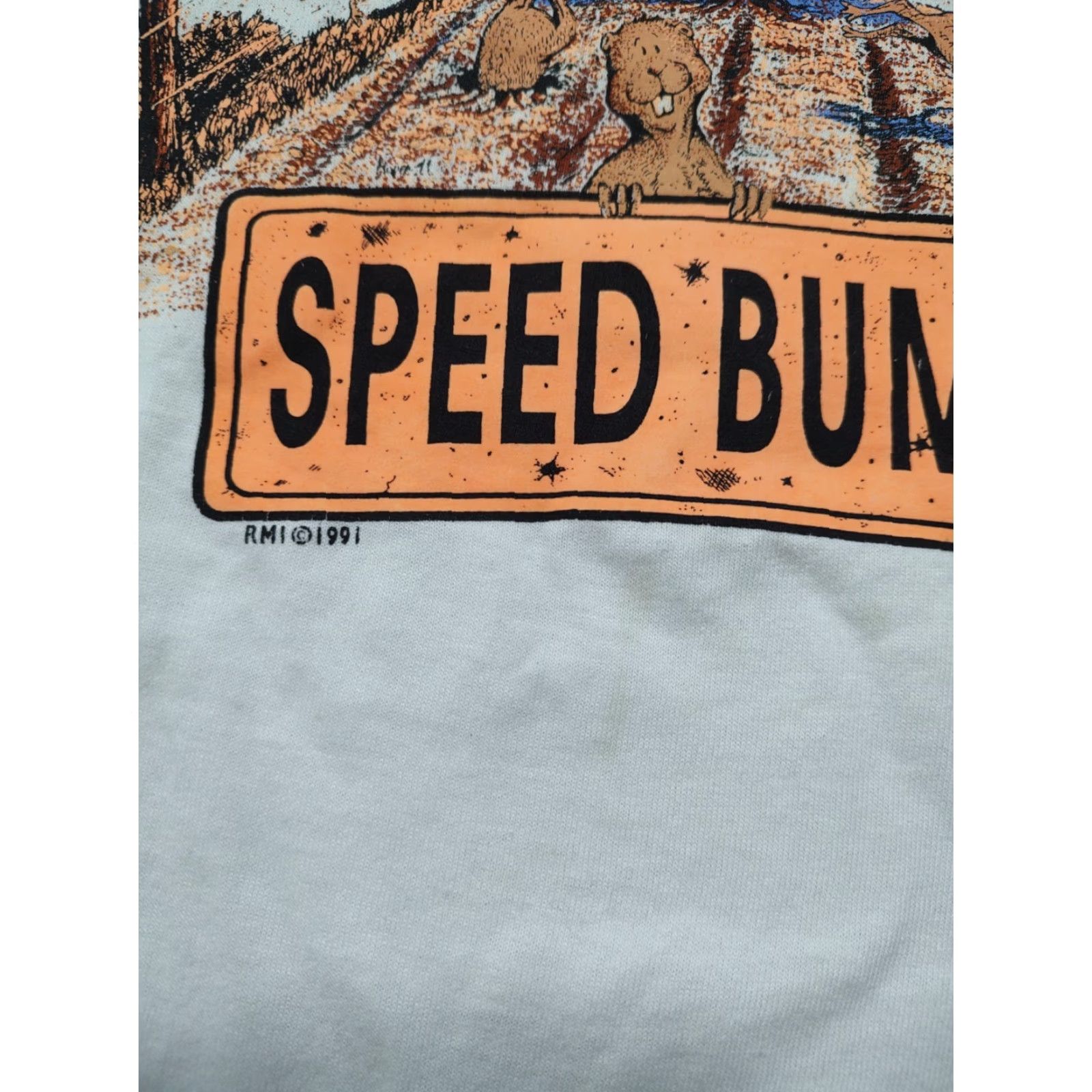 Vintage VINTAGE Montana T-Shirt Mens Medium Short Sleeve Crew Neck White 1991 90s Cowboy Nature Stitch Short Sleeve Shirt Size US M / EU 48-50 / 2 - 3 Thumbnail