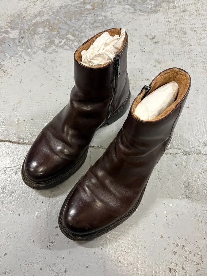 Prada Prada Brown Classy Leather Chelsea Boots Size US 8 / EU 41 - 3 Thumbnail