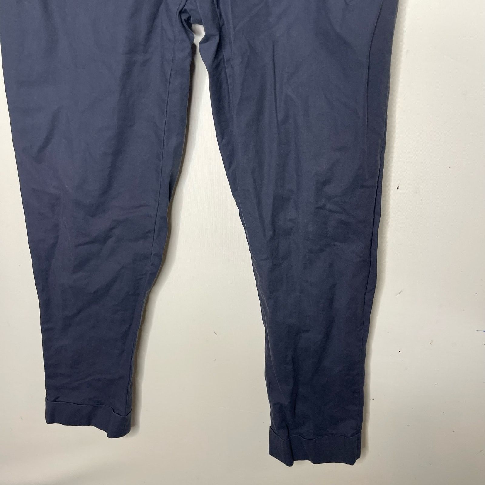 P. Johnson P. Johnson X Sartoria Carrara Flat Front Cotton Trousers Nav Size US 30 / EU 46 - 5 Thumbnail