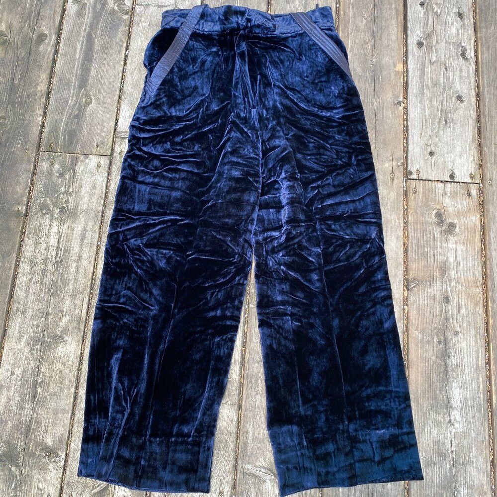 Valentino Vintage 90s Valentino Miss V Velour Silk Velvet Designer Pa Size 27" / US 4 / IT 40 - 1 Thumbnail