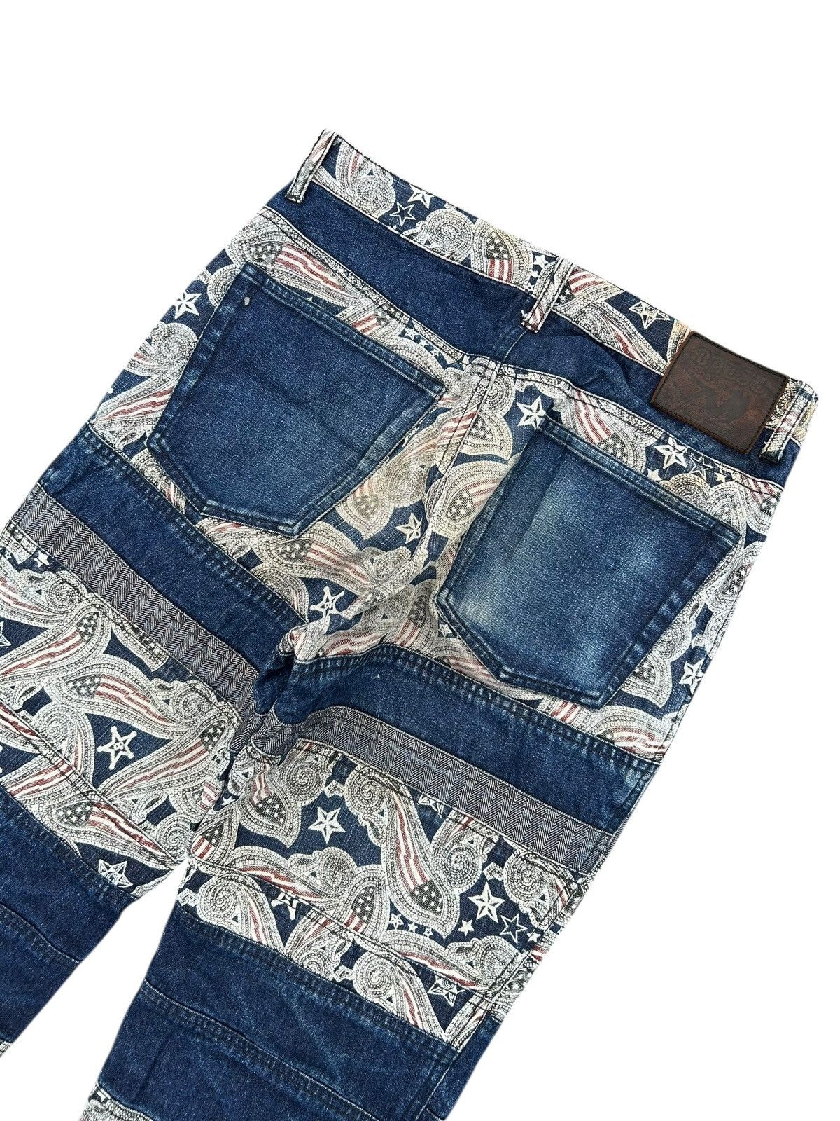Hysteric Glamour × Japanese Brand × KMRii FLARE HAGI VINTAGE BATSU BOYS PUNK DISTRESSED DENIM JEANS Size US 30 / EU 46 - 14 Thumbnail