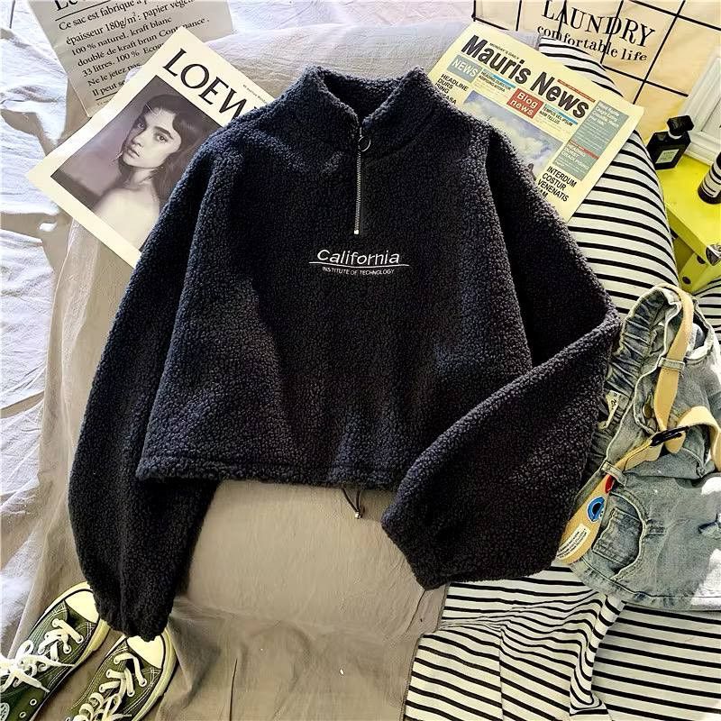Japanese Brand × Vintage cropped fleece top Size M / US 6-8 / IT 42-44 - 5 Thumbnail