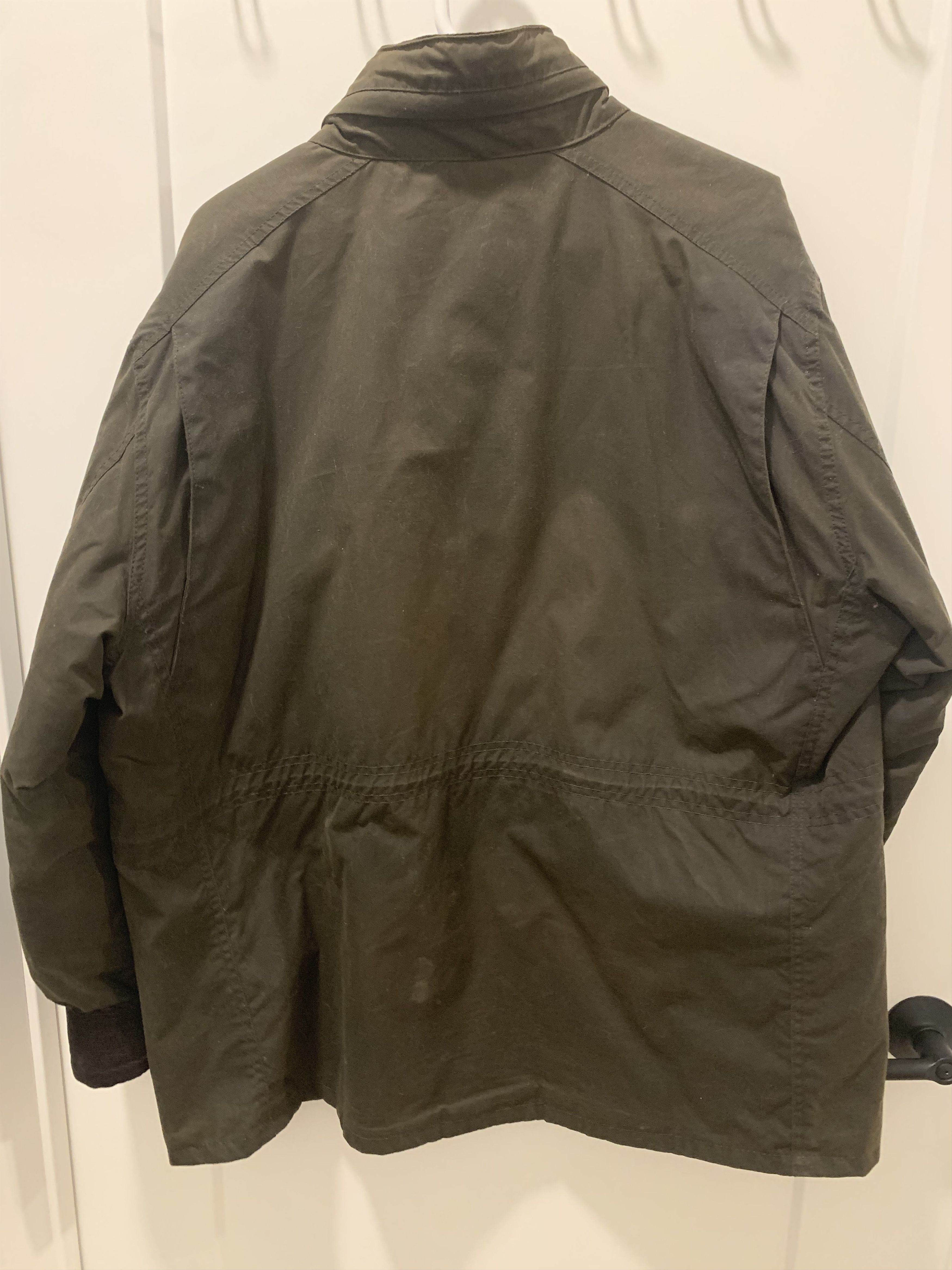 Barbour Barbour Sapper Wax Coated Jacket Sylkoil Waxed Olive Size XL Size US XL / EU 56 / 4 - 2 Thumbnail