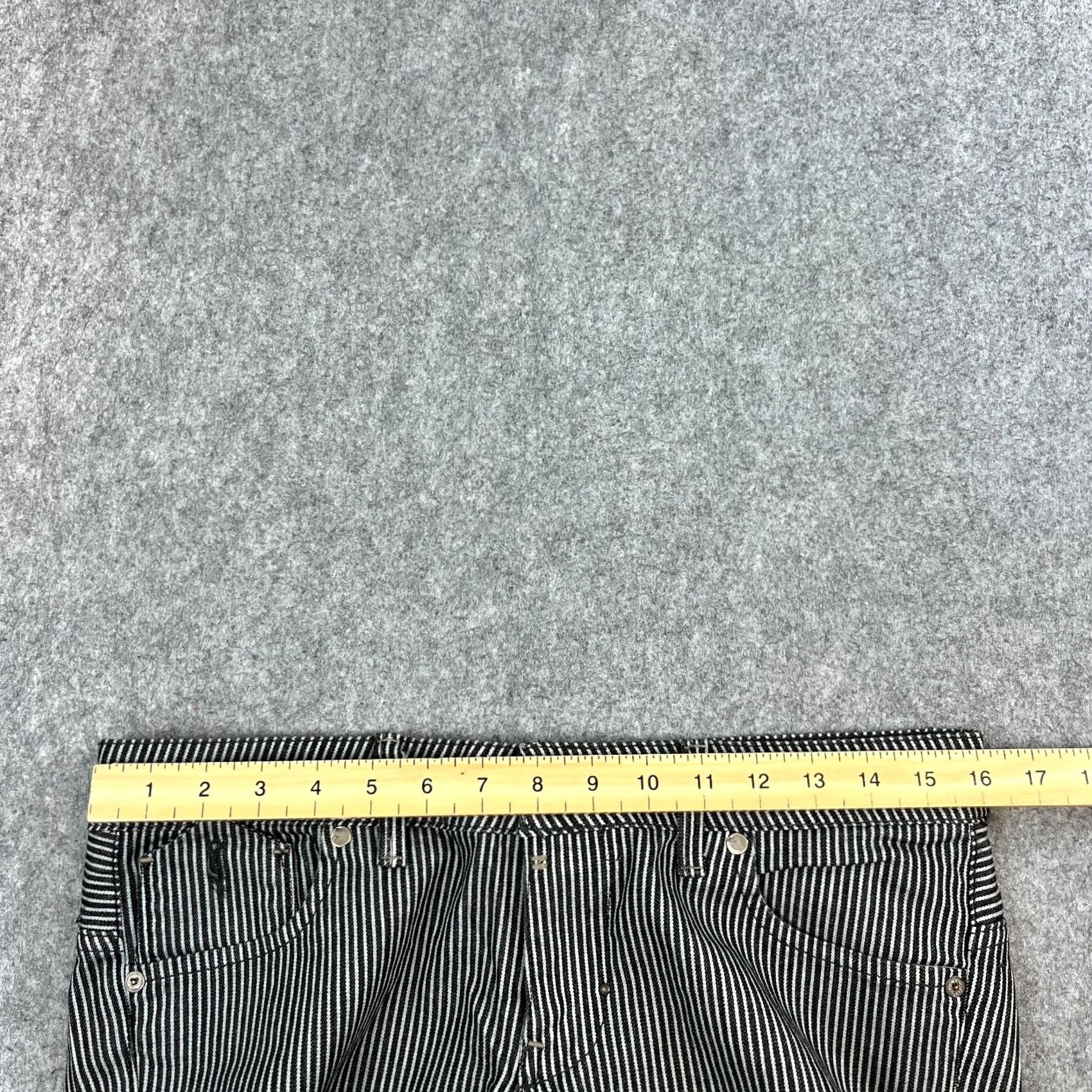 G-Star G-Star Womens Jeans Straight 30 34 UK 10 Striped Low Rise Y2K Cinch Buckle Jeans Size 32" / US 10 / IT 46 - 7 Thumbnail