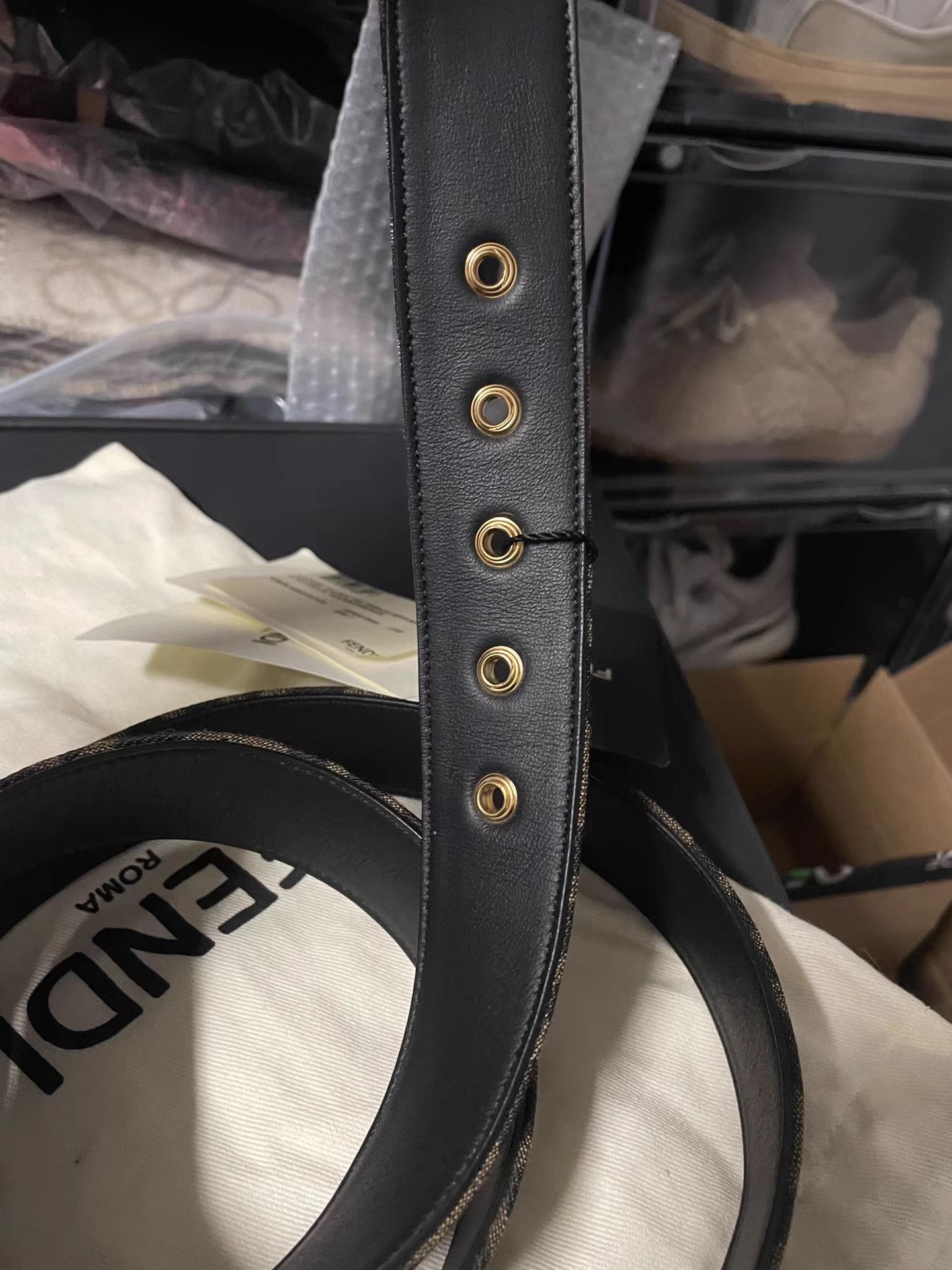 Fendi Fendi FF Logo Pin Buckle Belt K6 Size ONE SIZE - 3 Thumbnail