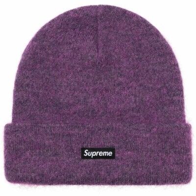 Supreme Supreme Fw24 Mohair beanie Plum Size ONE SIZE - 2 Thumbnail