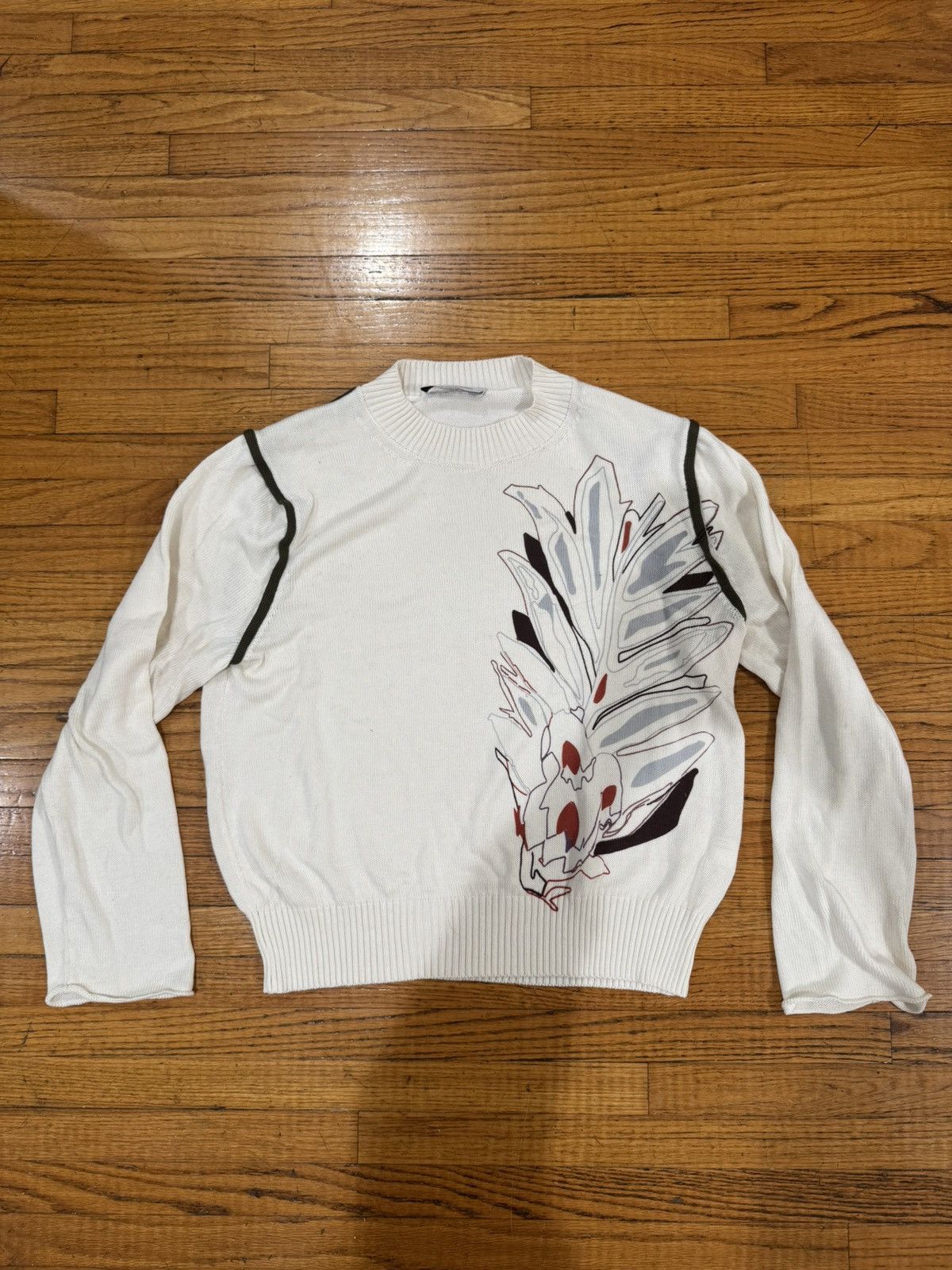 トップス kiko kostadinov FUTUR PRINTED KNIT Kiko Kostadinov Futur Printed Knit Sweater - SS22 – Vertical