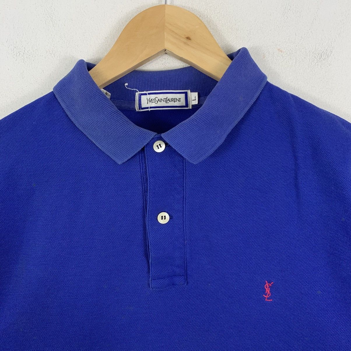 Yves Saint Laurent Vintage YVES SAINT LAURENT Ysl Embroidered Collar Tshirt Size US L / EU 52-54 / 3 - 4 Thumbnail