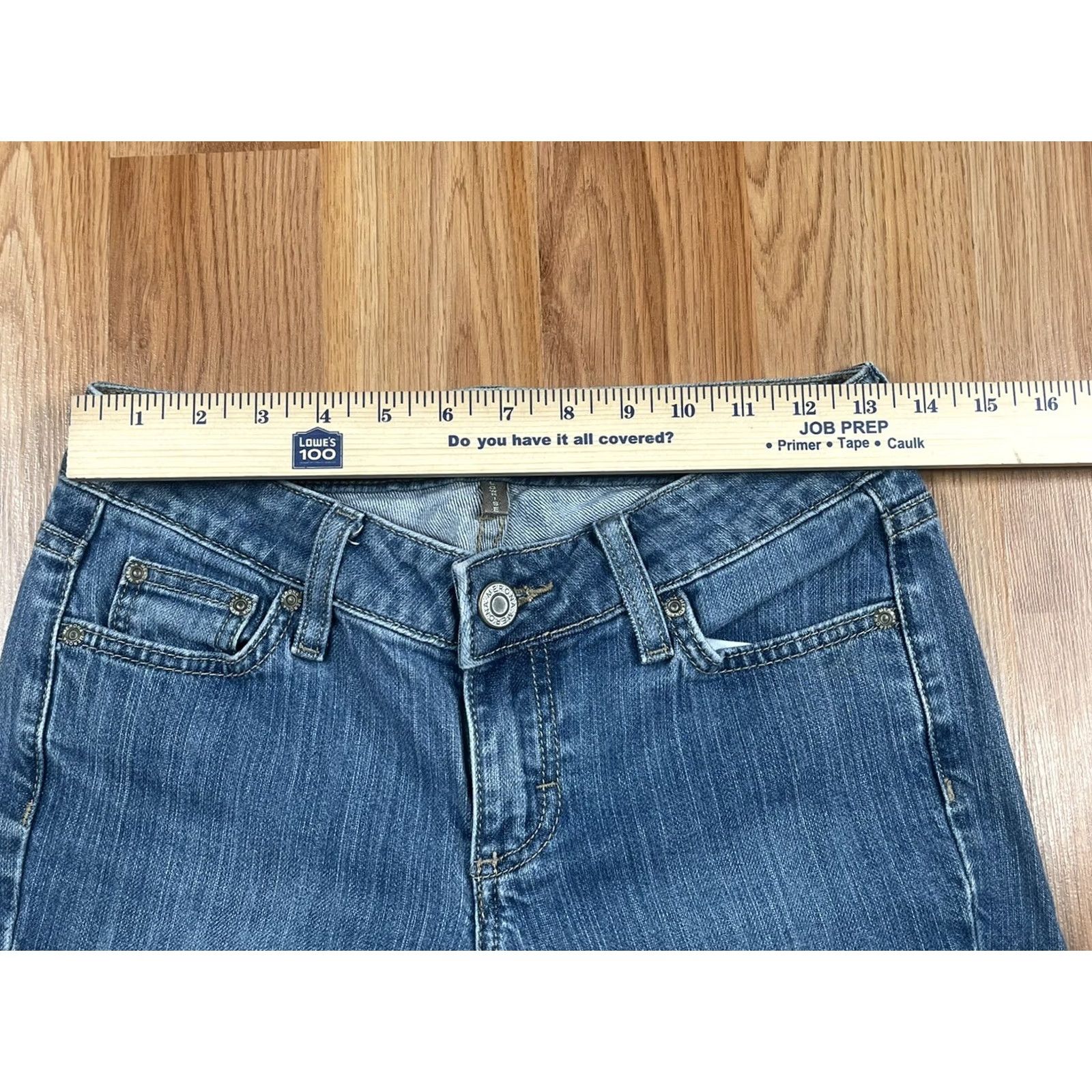 Merona Merona Jeans Womens Size 4 Blue Stretch Straight Leg Denim Size 27" / US 4 / IT 40 - 3 Thumbnail