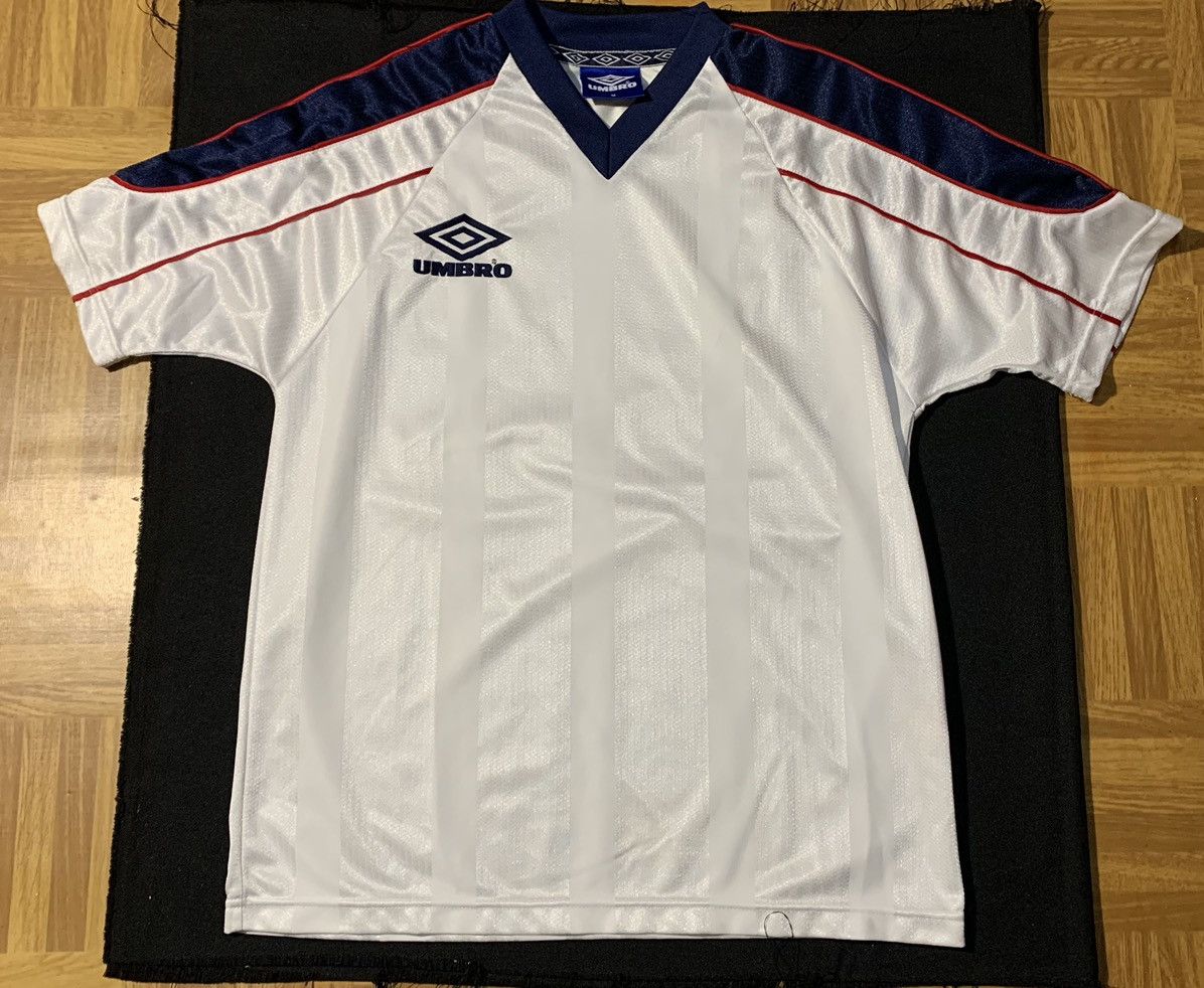 Umbro 90s Vintage Umbro Jersey White Size M Size US M / EU 48-50 / 2 - 3 Thumbnail