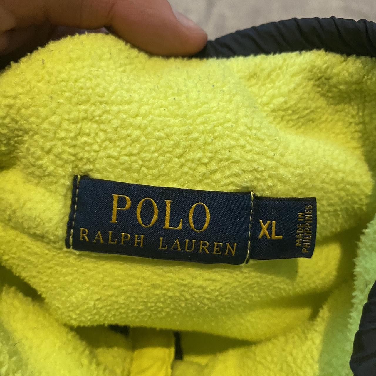 Polo Ralph Lauren Green and black vintage fleece jacket with 1/4 zip Size US XL / EU 56 / 4 - 5 Thumbnail