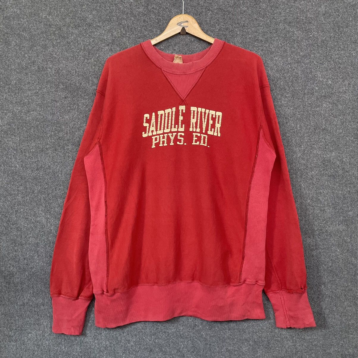 Vintage 90s Kriff Mayer x Saddle River Reverse Weave Crewneck Size US L / EU 52-54 / 3 - 1 Thumbnail