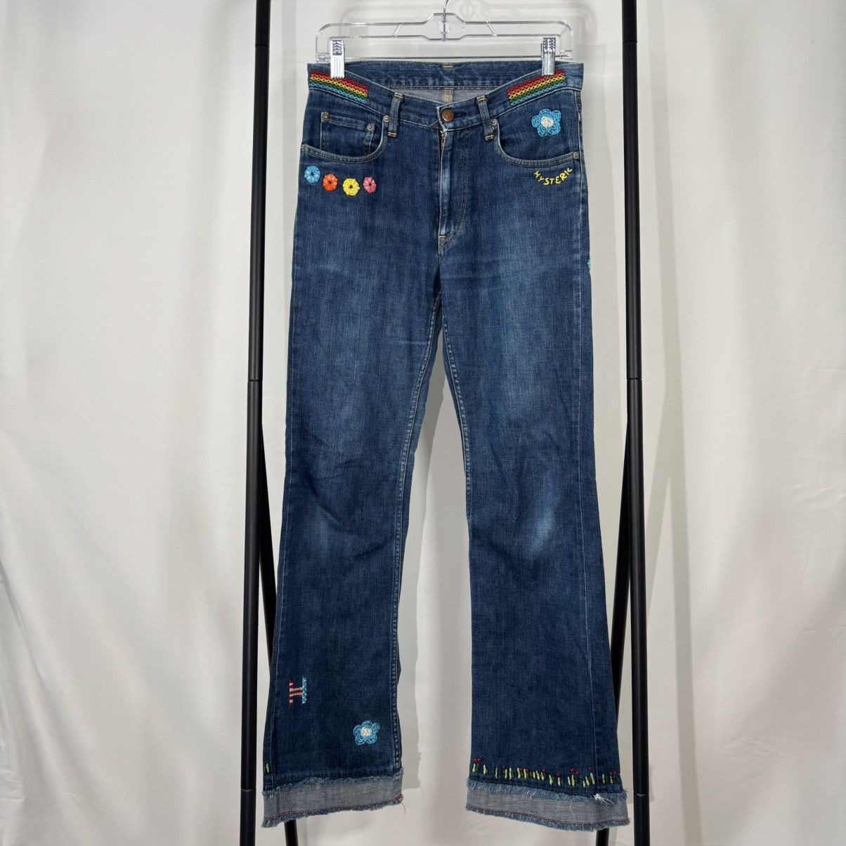 Hysteric Glamour Flower Flared Jeans Used