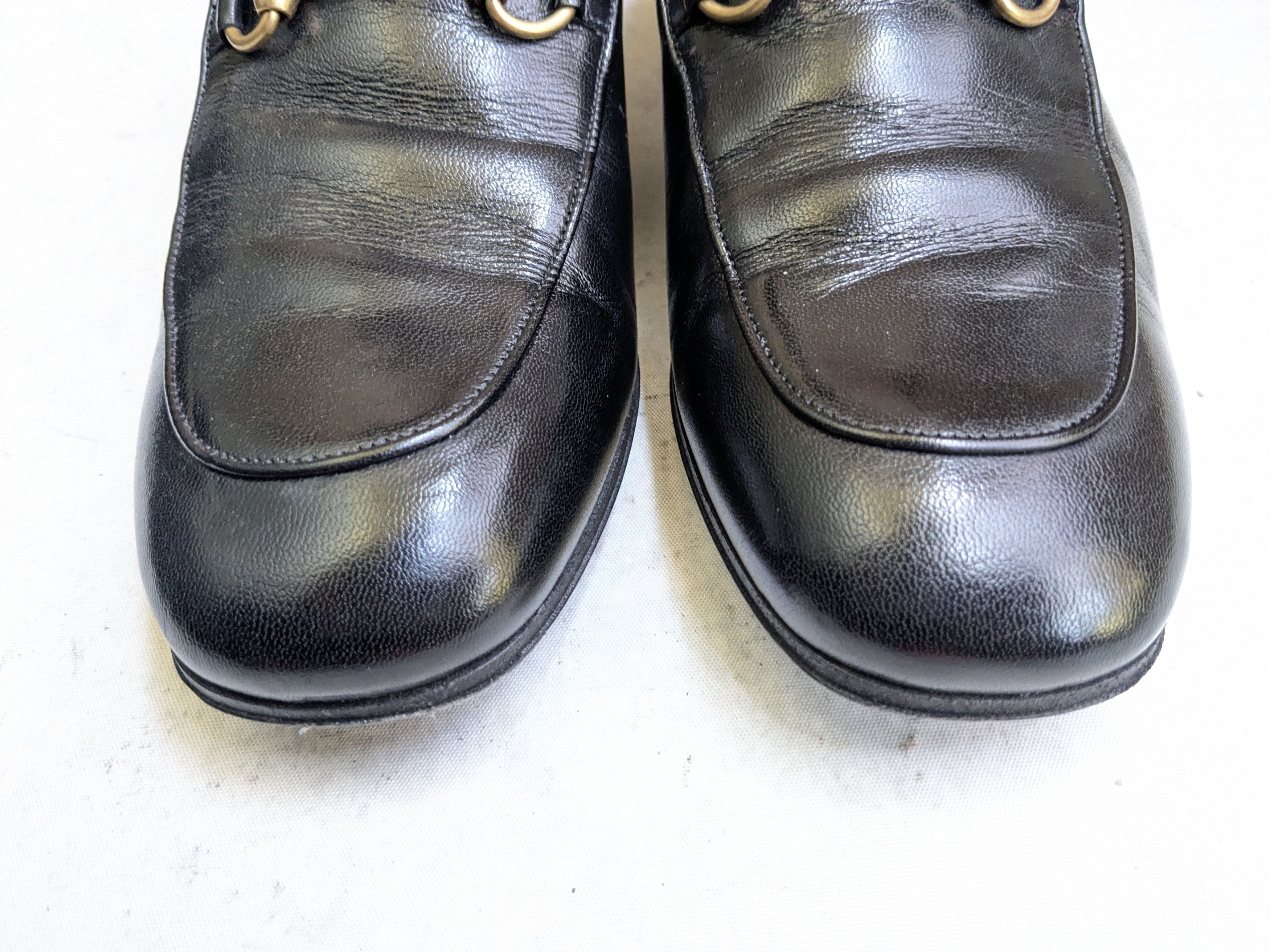 Gucci Gucci Horsebit Loafers Black 9.5 Low Tops Snaffle Size US 9.5 / EU 42-43 - 2 Thumbnail