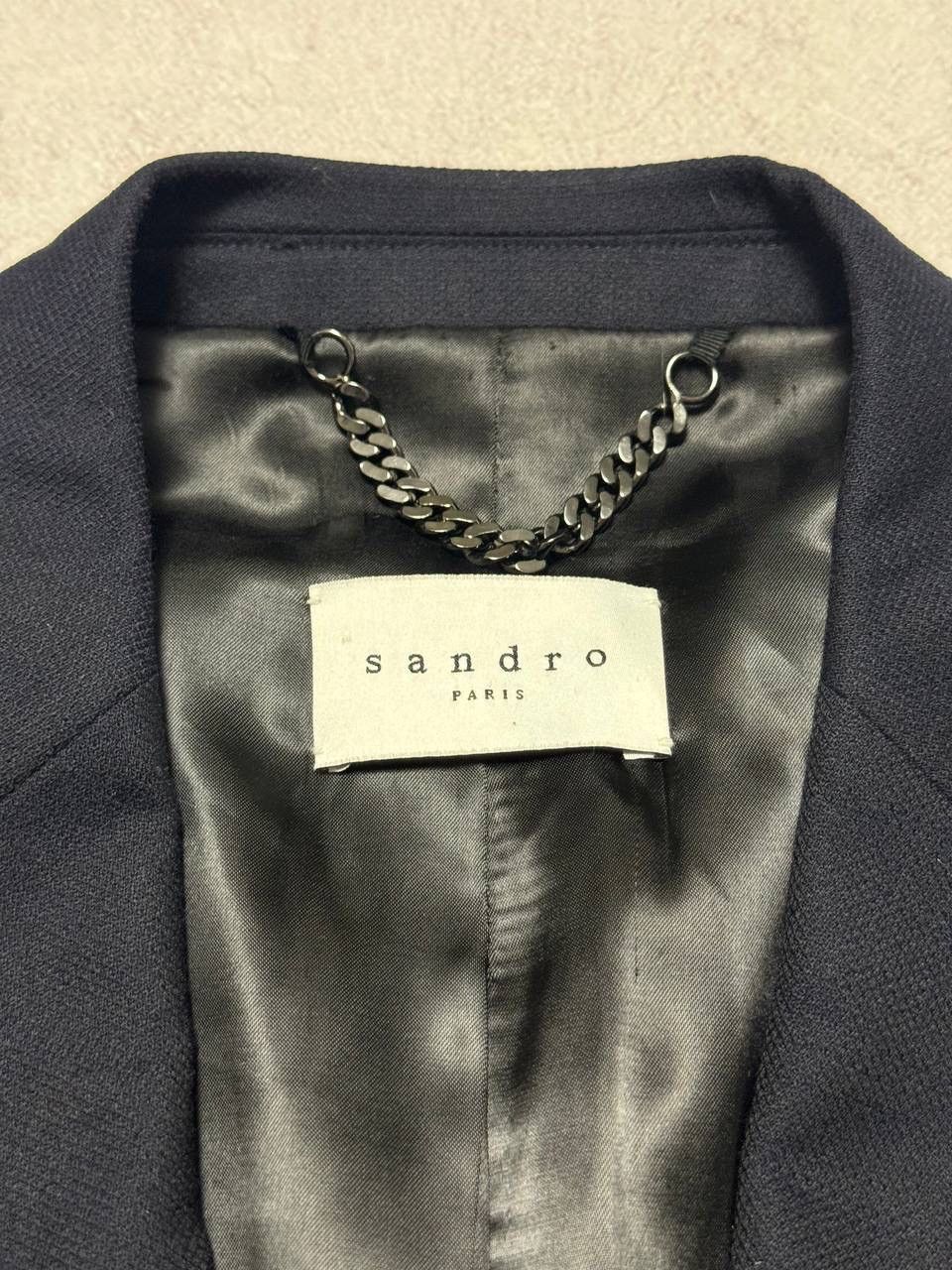 Designer × Sandro Sandro Paris Blazer Wool Mens 46 size Size 46R - 7 Thumbnail
