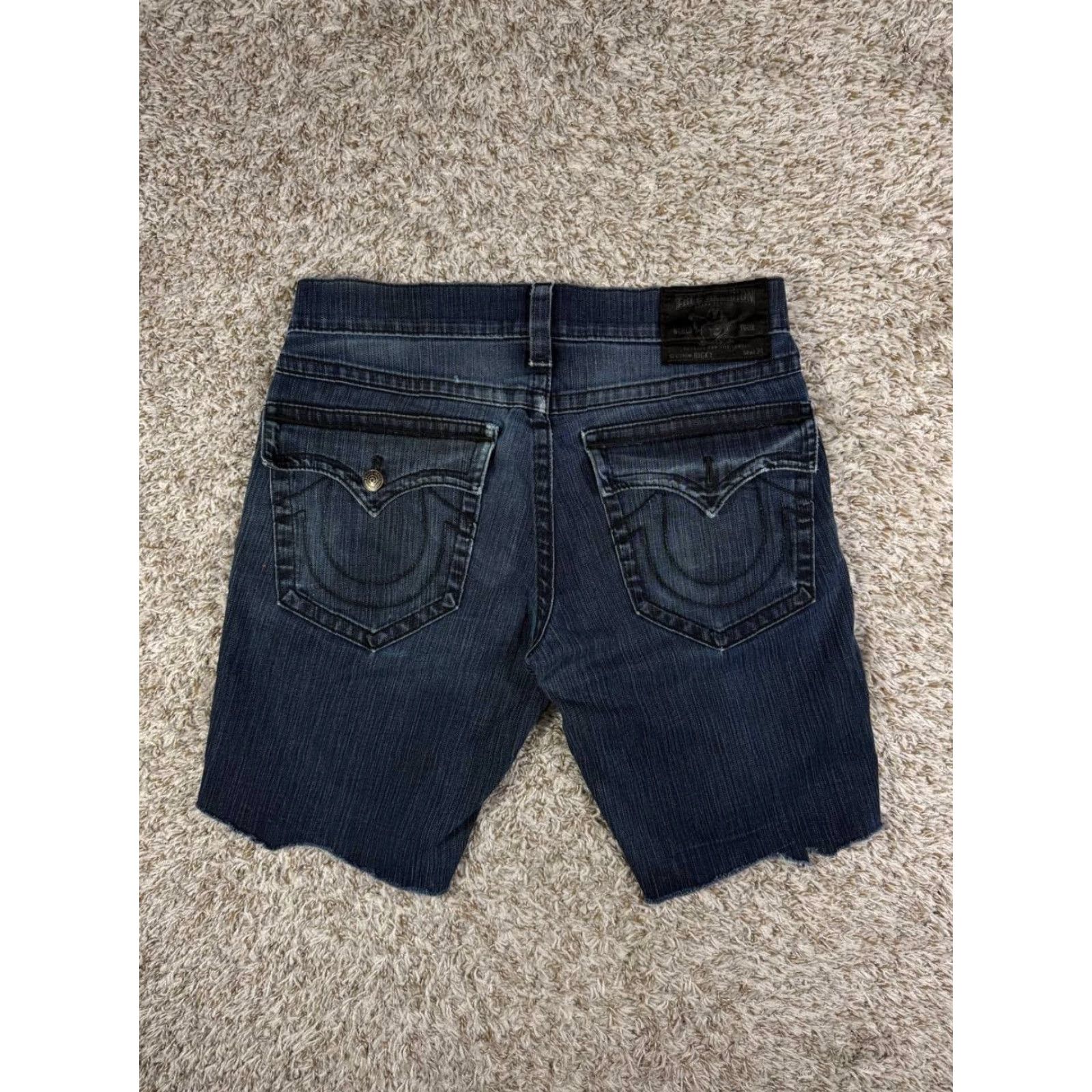 True Religion True Religion Ricky Denim Blue Cut Off Shorts Bermuda Men's 34 Made USA Blue USA Cotton Denim Summer Spring Mens Size US 34 / EU 50 - 2 Thumbnail