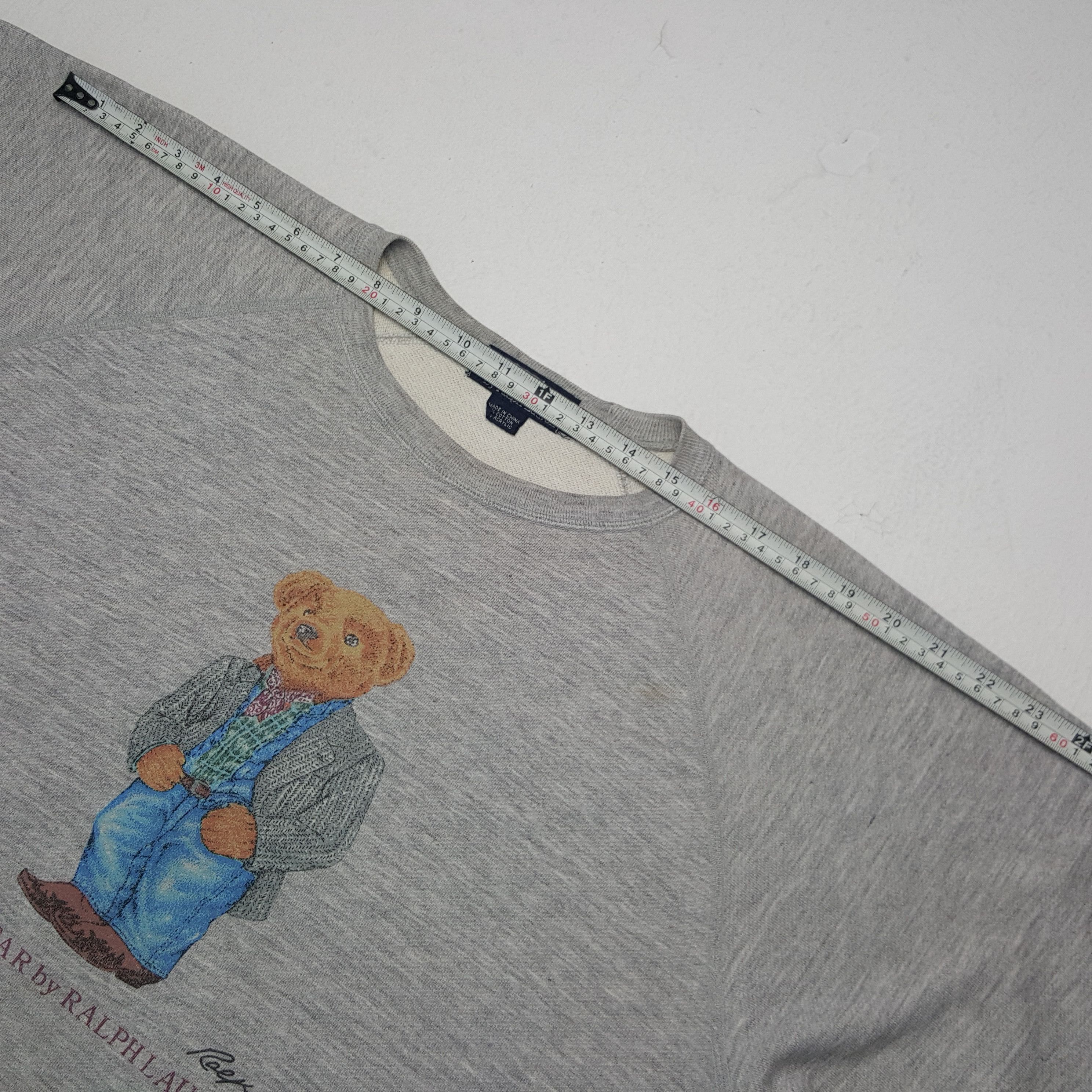 Polo Ralph Lauren × Vintage Vintage Polo Ralph Lauren Bear Sweatshirt Size US L / EU 52-54 / 3 - 5 Thumbnail