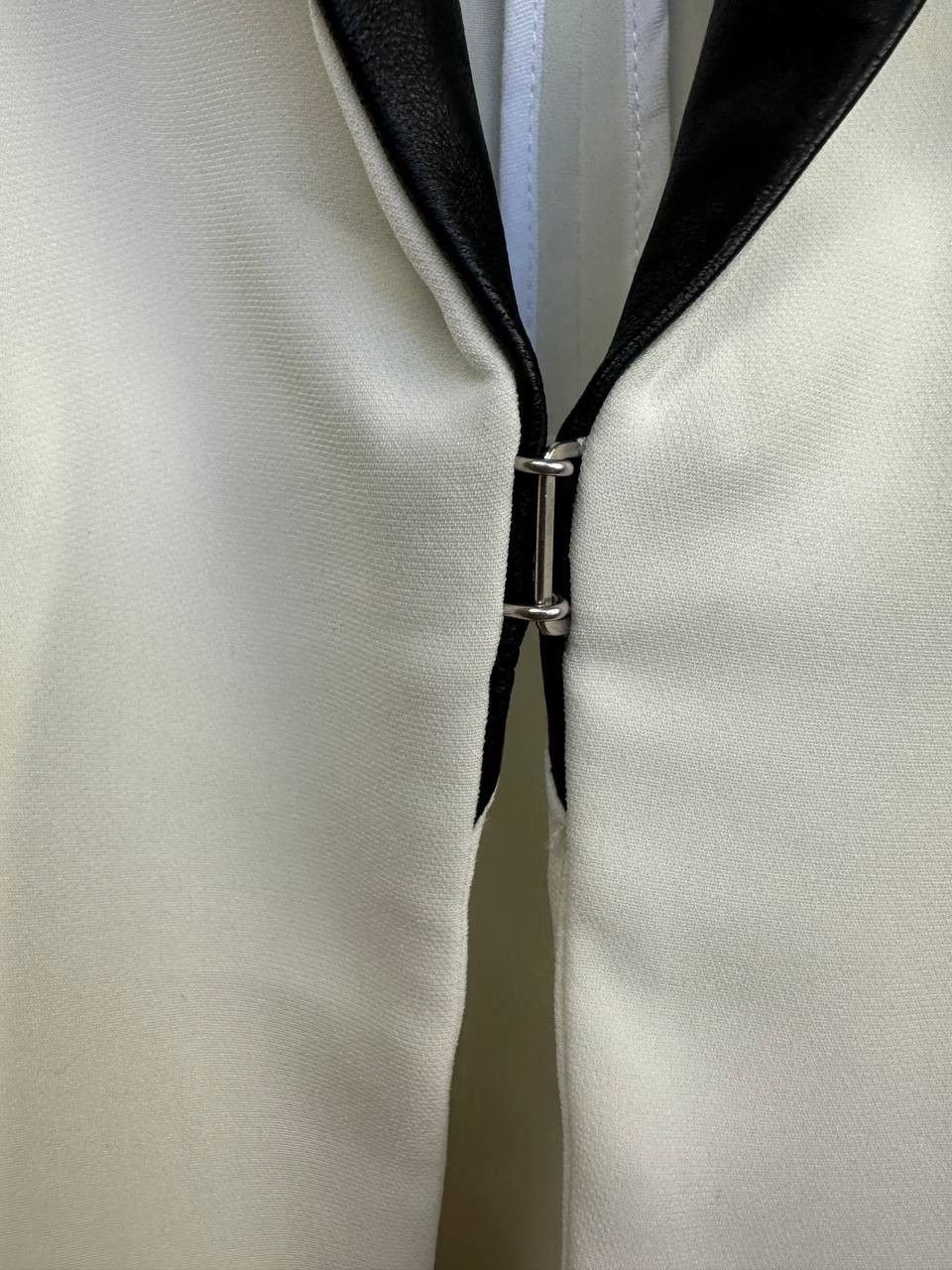 Rag & Bone Rag & Bone White Tuxedo Blazer Jacket Leather Shawl Collar Size S / US 4 / IT 40 - 9 Thumbnail