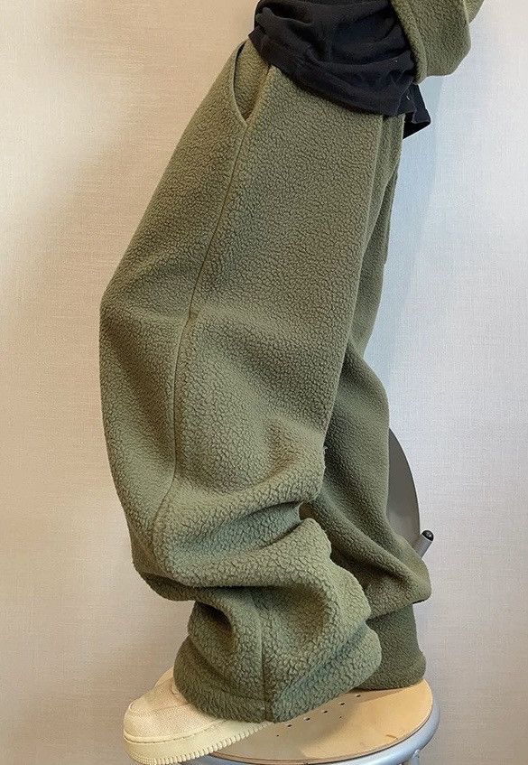 Japanese Brand × Vintage Outdoor retro cleanfit fuzzy fleece baggy pants Size US 30 / EU 46 - 2 Thumbnail