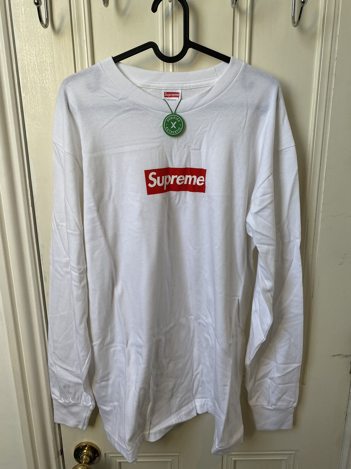 Supreme Supreme Box Logo L/S Tee White FW20 Size Medium | Grailed 