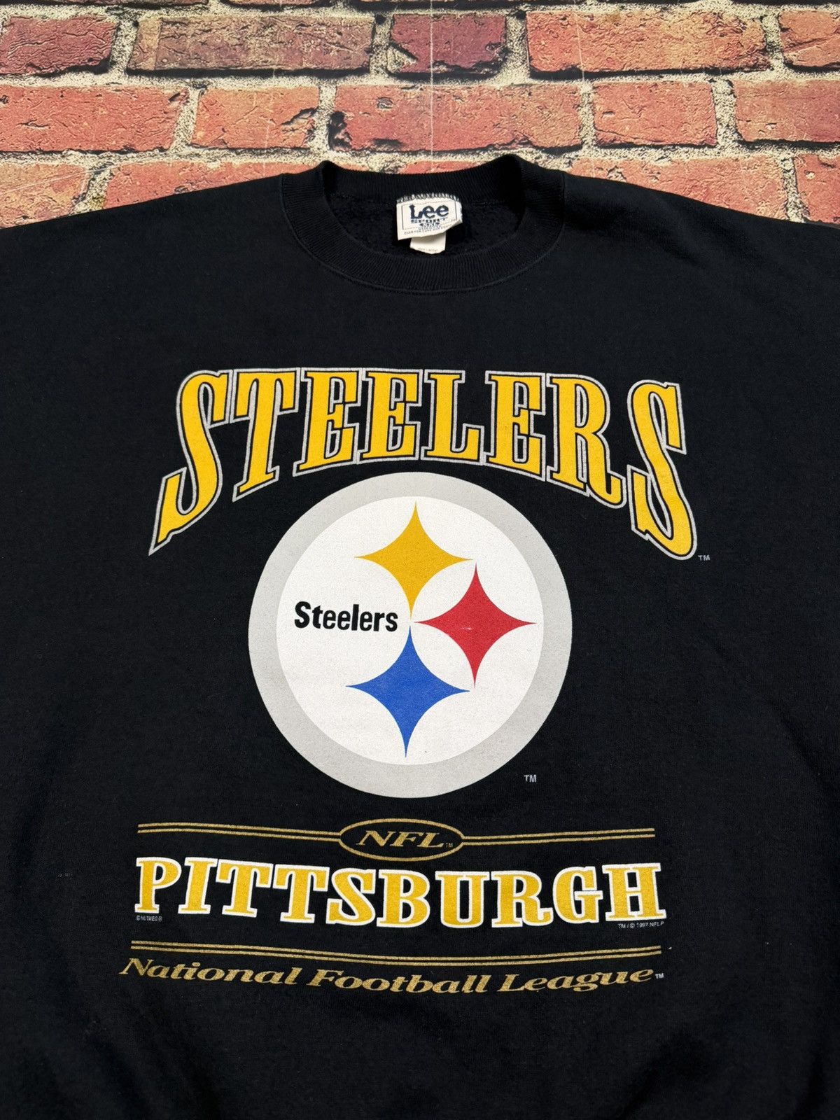 NFL Vintage Pittsburgh Steelers Sweatshirt Lee Sports USA 1997 Size US XXL / EU 58 / 5 - 5 Thumbnail