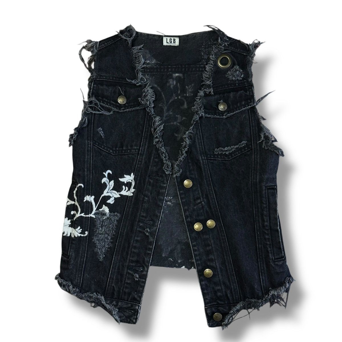 Le Grande Bleu (L.G.B.) LGB Sleeveless Denim Corset Jacket L.G.B. If six was nine Size US XS / EU 42 / 0 - 6 Thumbnail