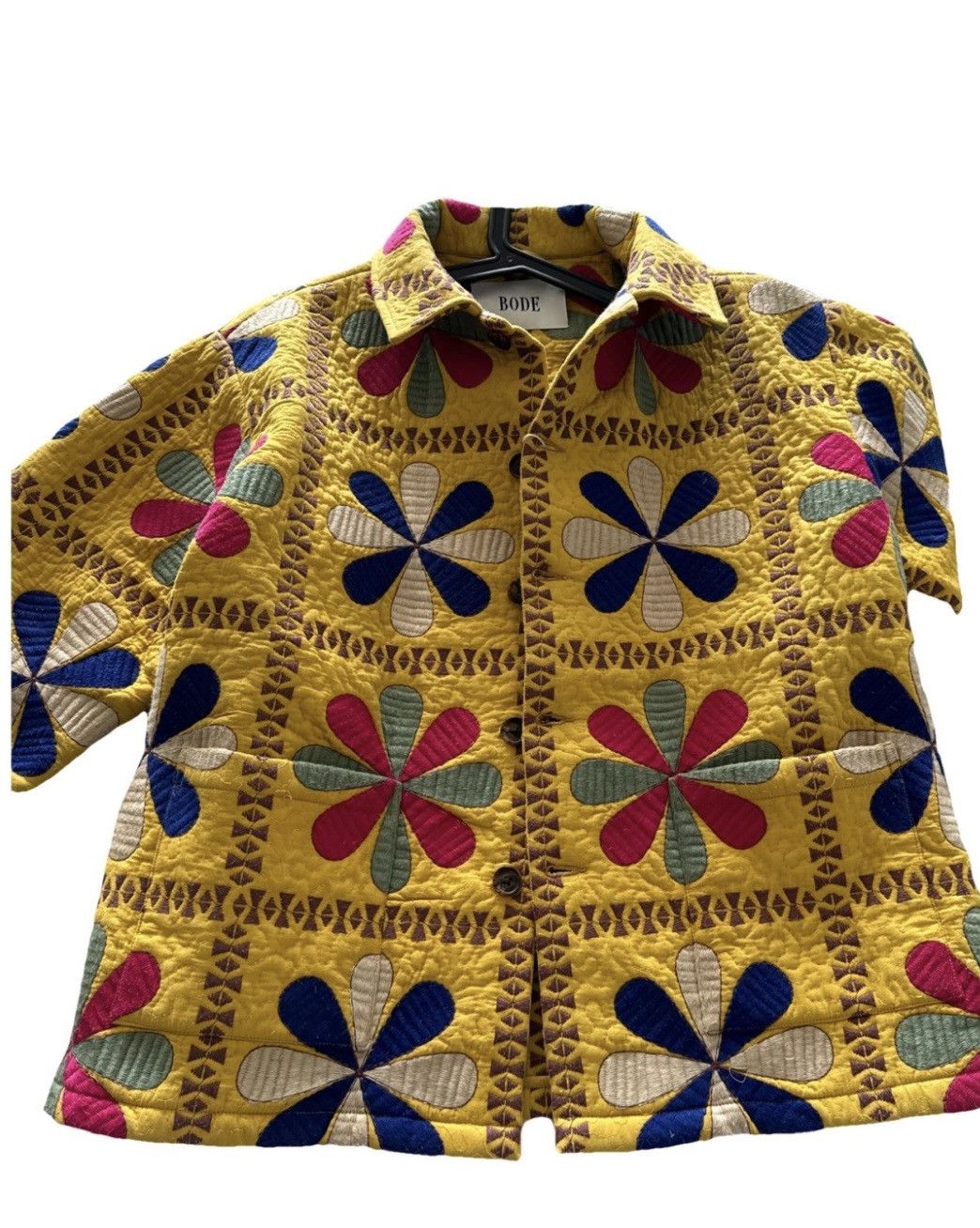 Bode Bengali Quilted Flower jacket