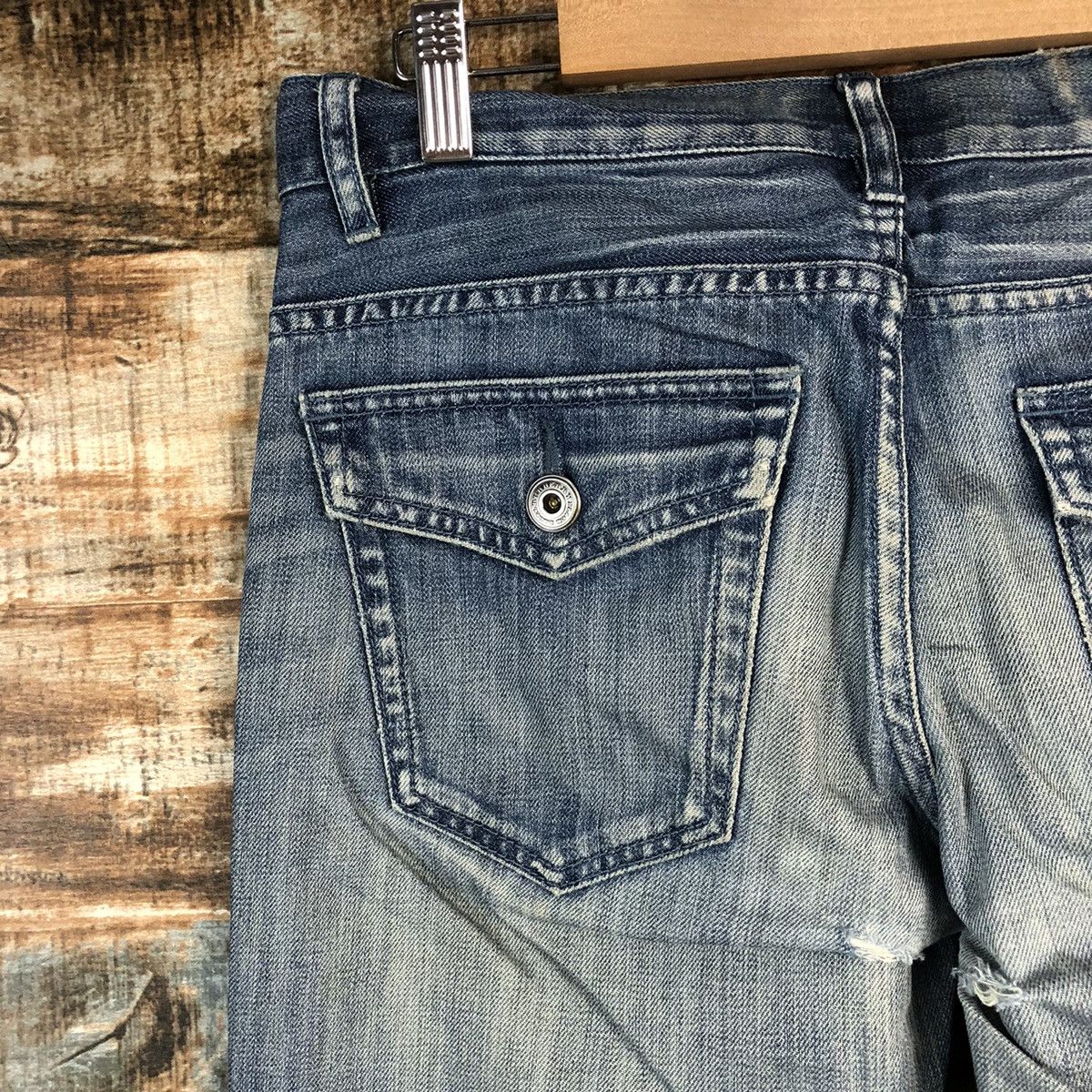 Burberry DLL Burberry Blue Distressed Denim Pants #C252 Size US 29 - 18 Thumbnail