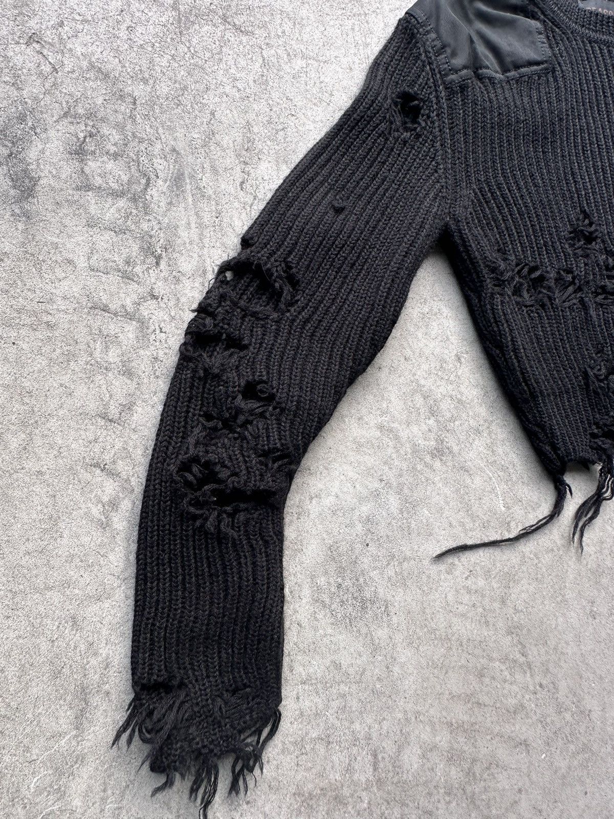 Yeezy Yeezy Season 3 Crop distressed knit sweater Size US S / EU 44-46 / 1 - 6 Thumbnail