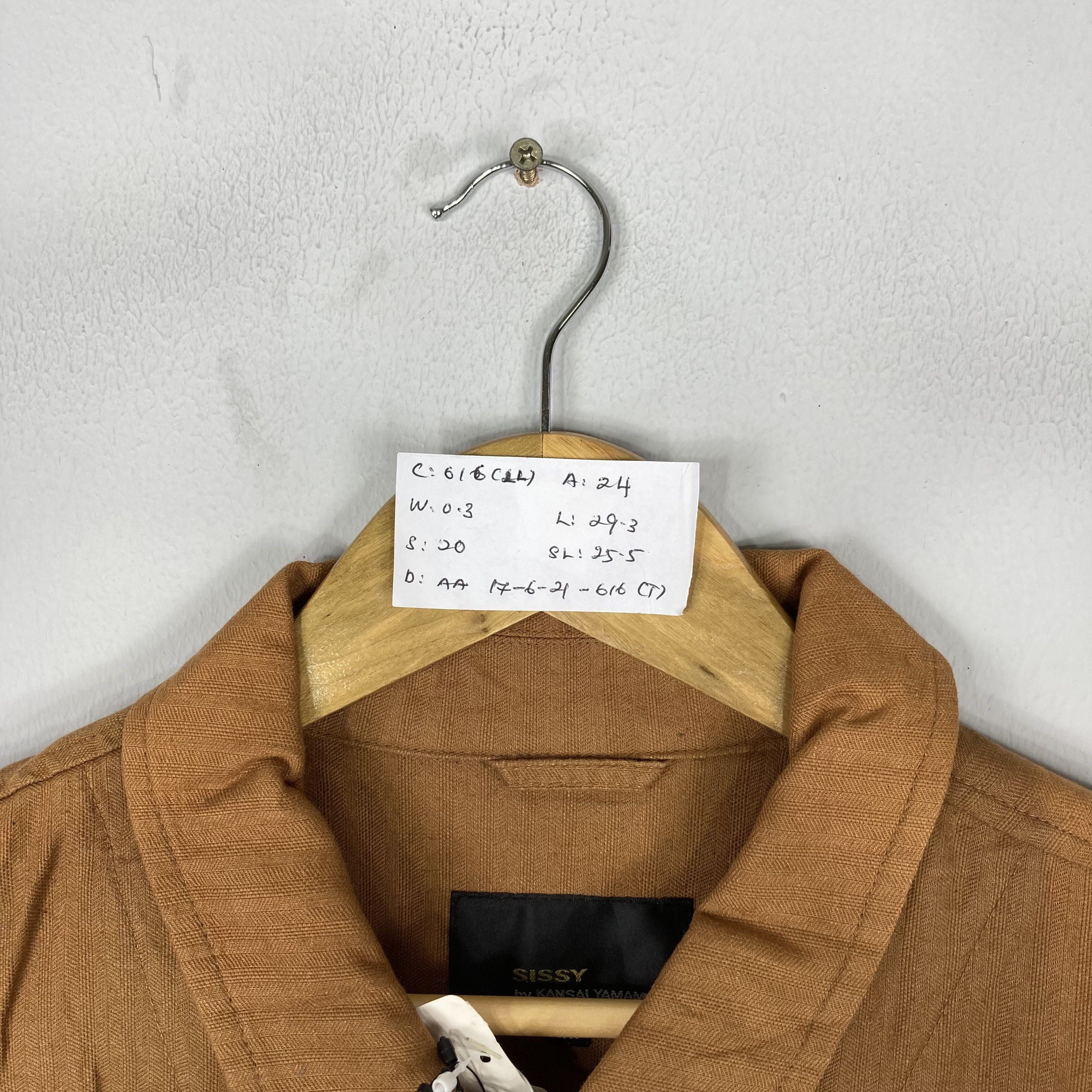 Kansai Yamamoto Vintage SISSY By KANSAI YAMAMOTO Beige Denim Chore Jaket Size US XL / EU 56 / 4 - 8 Thumbnail