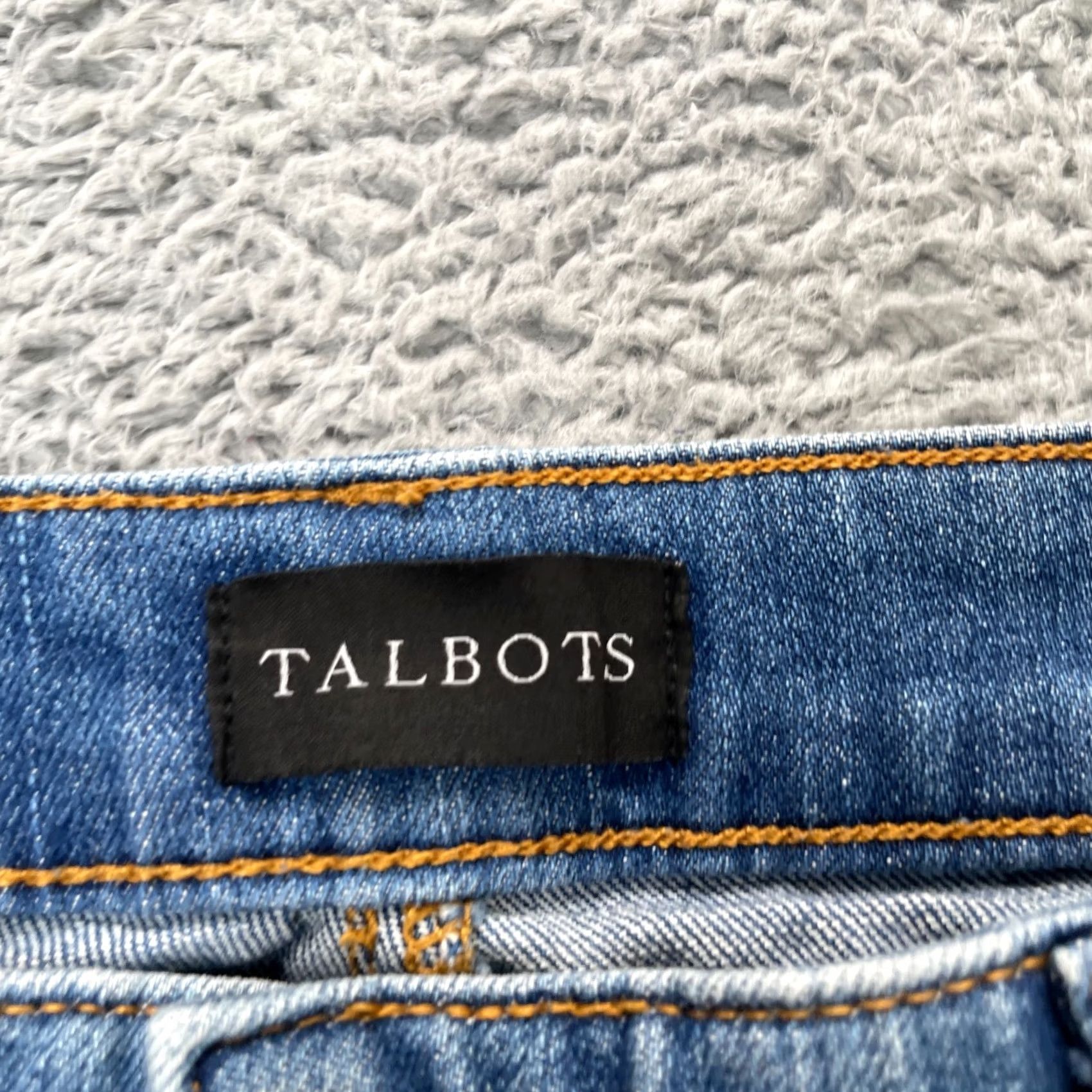 Talbots Talbots Jeans Womens 6P Blue Straight Leg Cropped Denim Stretch Cotton Jeans with 5-Pocket Design Inseam 20 in Logo Button Zipper Size 30" / US 8 / IT 44 - 3 Thumbnail