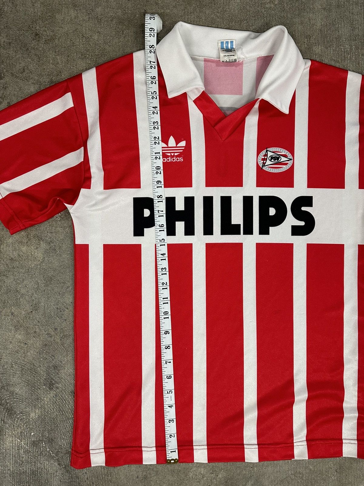 Adidas × Vintage Adidas 90-91 PSV Eindhoven Soccer Jersey Kit Maglia RARE Size US M / EU 48-50 / 2 - 12 Thumbnail