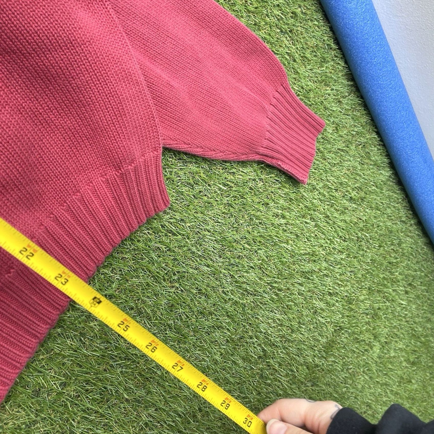 Polo Ralph Lauren Vintage Polo Ralph Lauren Sweater Mens 2XL Red Knit Crew 100% Cotton Faded 90s Pullover Sweatshirt Size US XXL / EU 58 / 5 - 6 Thumbnail