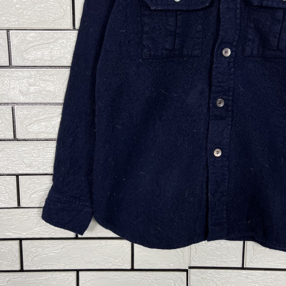 Vintage Vintage 90's GDC Wool Flannel Work Shirt Jacket #4159-C190 Size US L / EU 52-54 / 3 - 5 Thumbnail