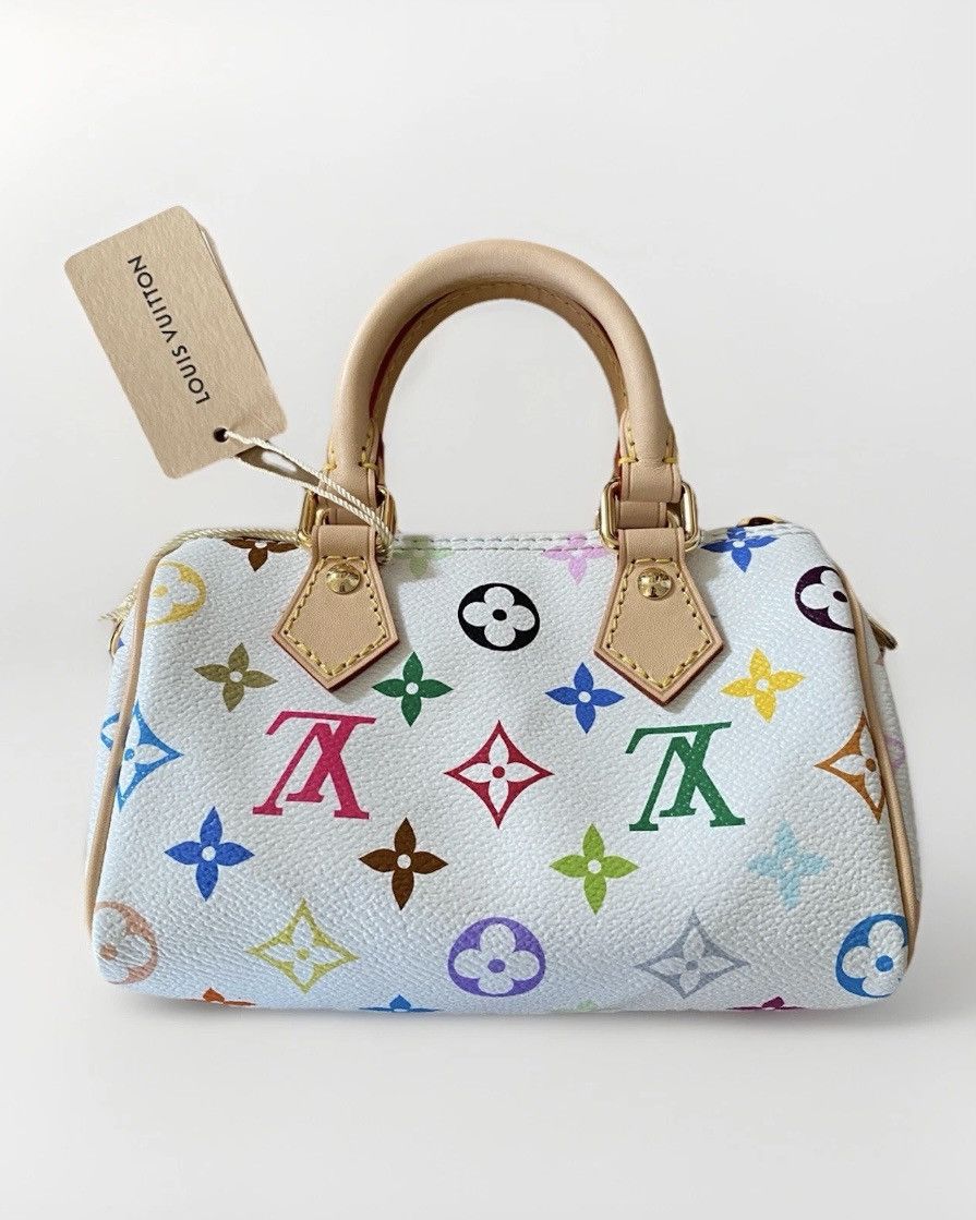 Louis Vuitton × Takashi Murakami Louis Vuitton Murakami White Nano Speedy 2025 NWT M13391 Size ONE SIZE - 1 Thumbnail