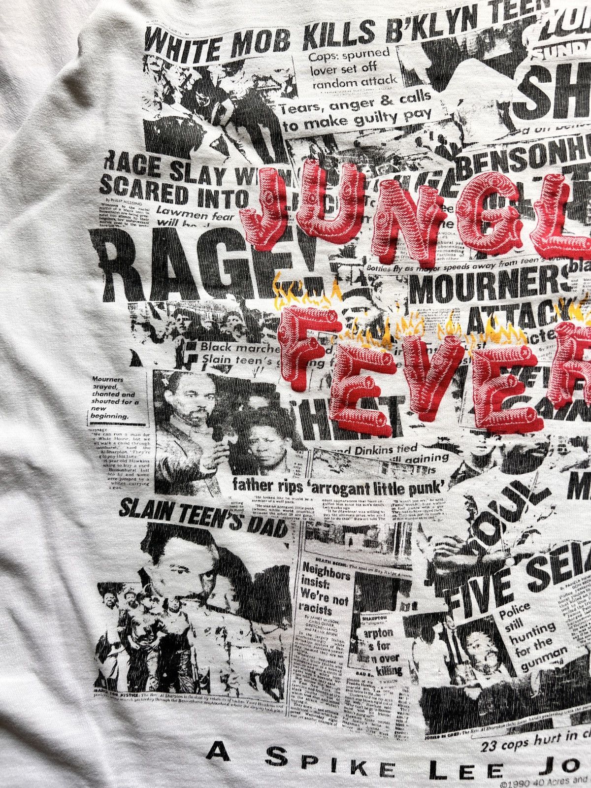 Hanes Vtg 90s Spike Lee Jungle Fever Movie Tshirt Size US M / EU 48-50 / 2 - 6 Thumbnail
