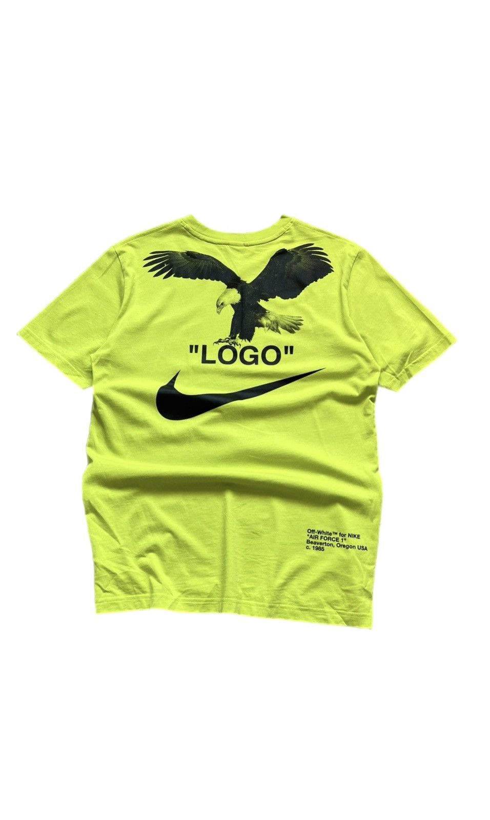 Nike Off White Off White Nike collab t shirt Rare Big Logo Grailed