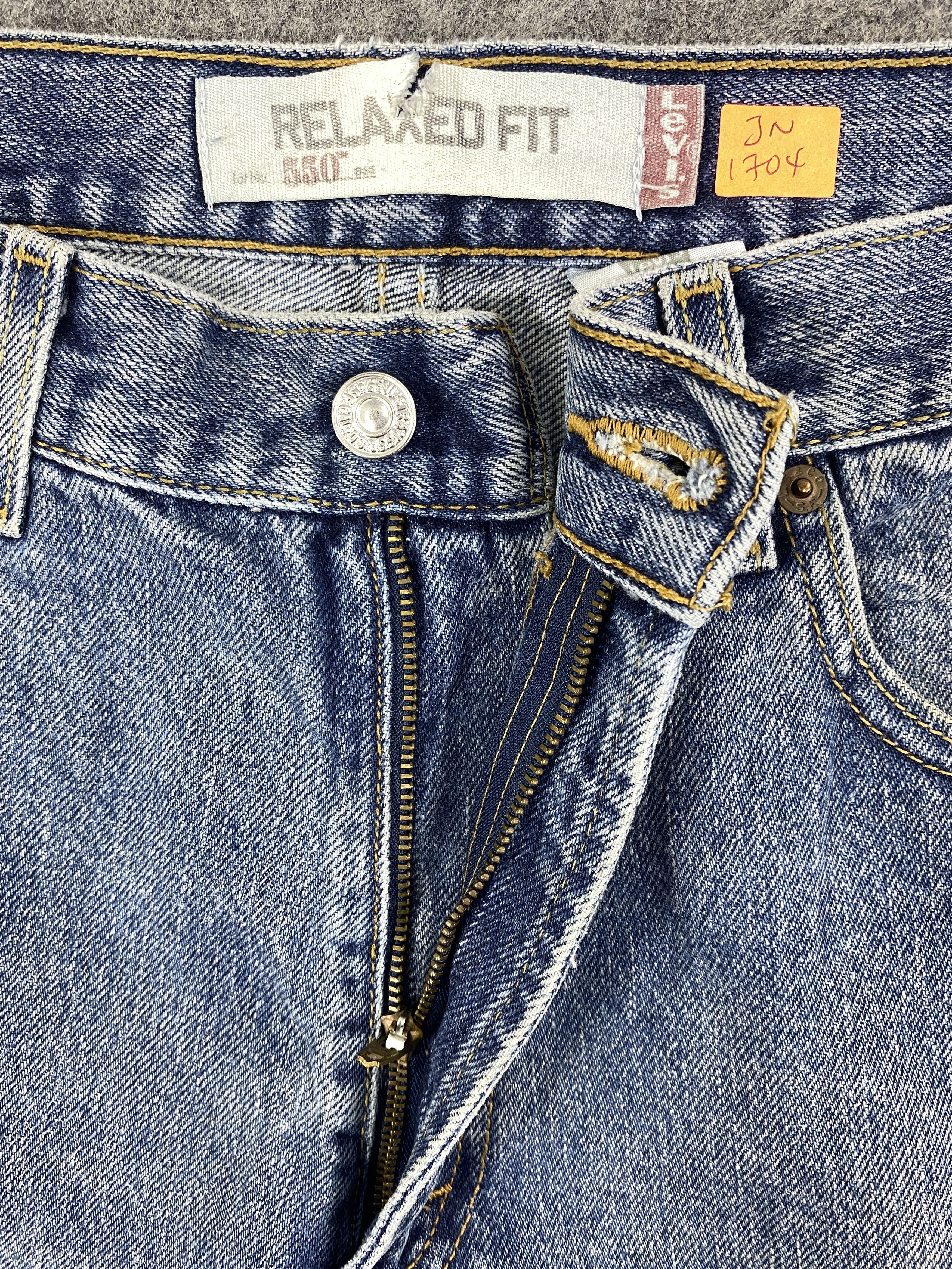 Levi's Blue Vintage Levi's 550 Jeans 34x29.5 Denim -JN1704 Size US 34 / EU 50 - 6 Thumbnail