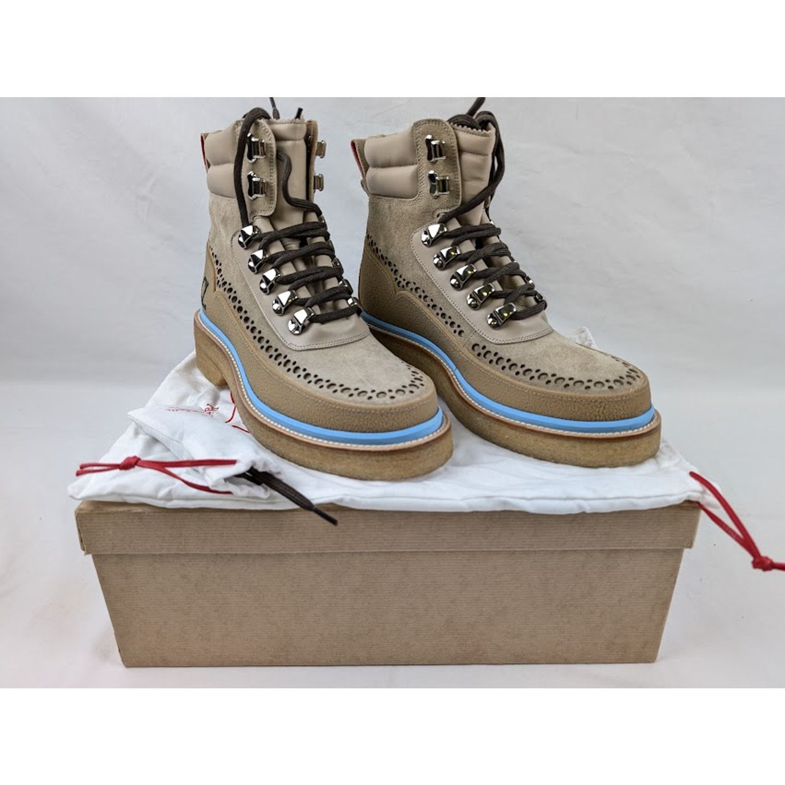 Christian Louboutin o1rshd1 Wassengrat Flat Boots in Atlas/Calce Size US 11 / EU 44 - 15 Thumbnail