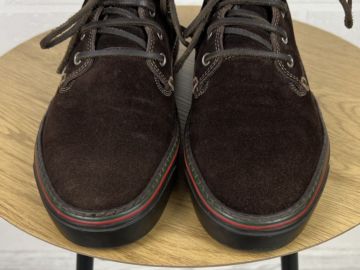 Gucci GUCCI Boots Suede Leather Shoes GG Monogram Logo Brown Men’s Size US 8 / EU 41 - 7 Thumbnail