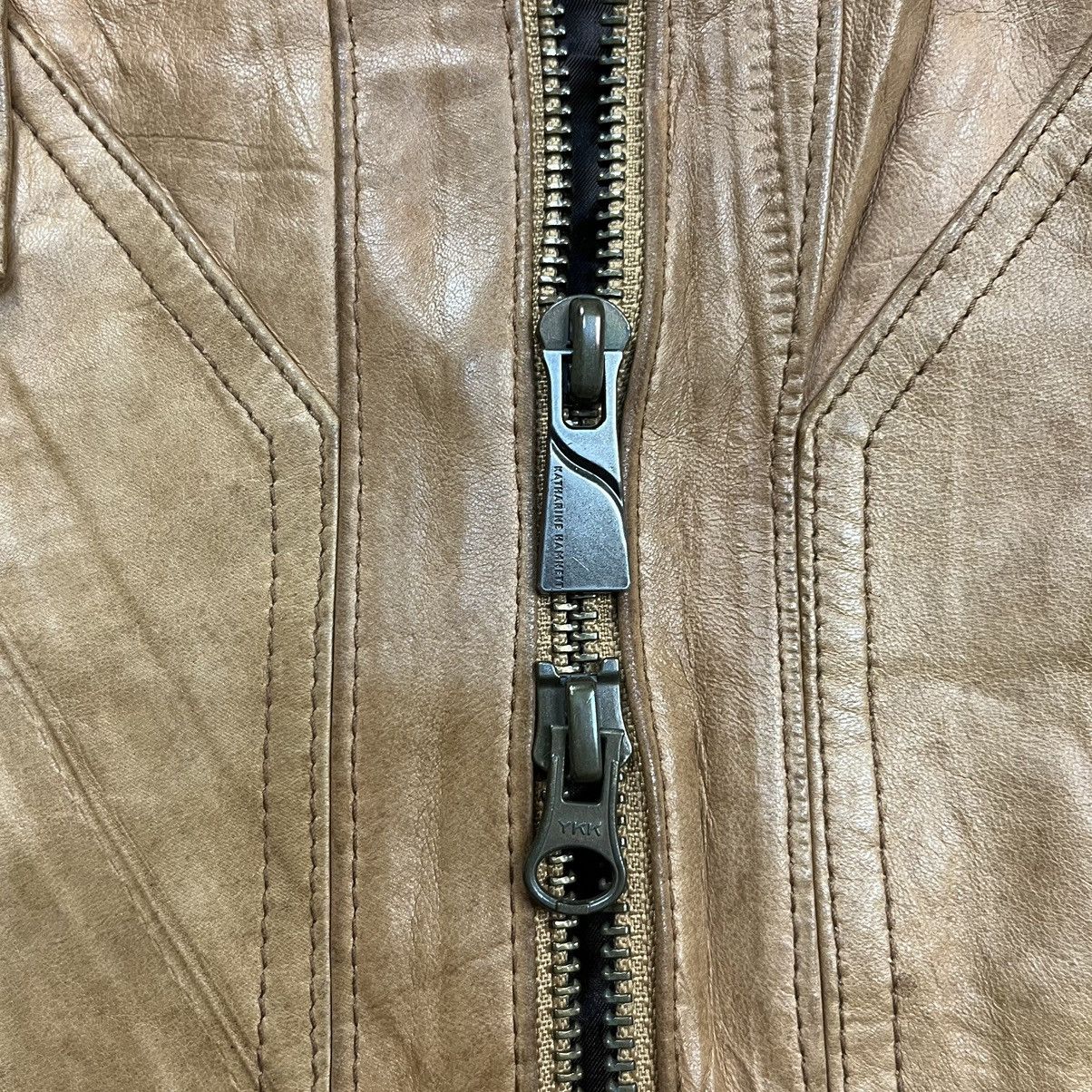 Katharine Hamnett London Vintage Kathrine Hamnett Blouson bomber leather jacket Size US M / EU 48-50 / 2 - 11 Thumbnail