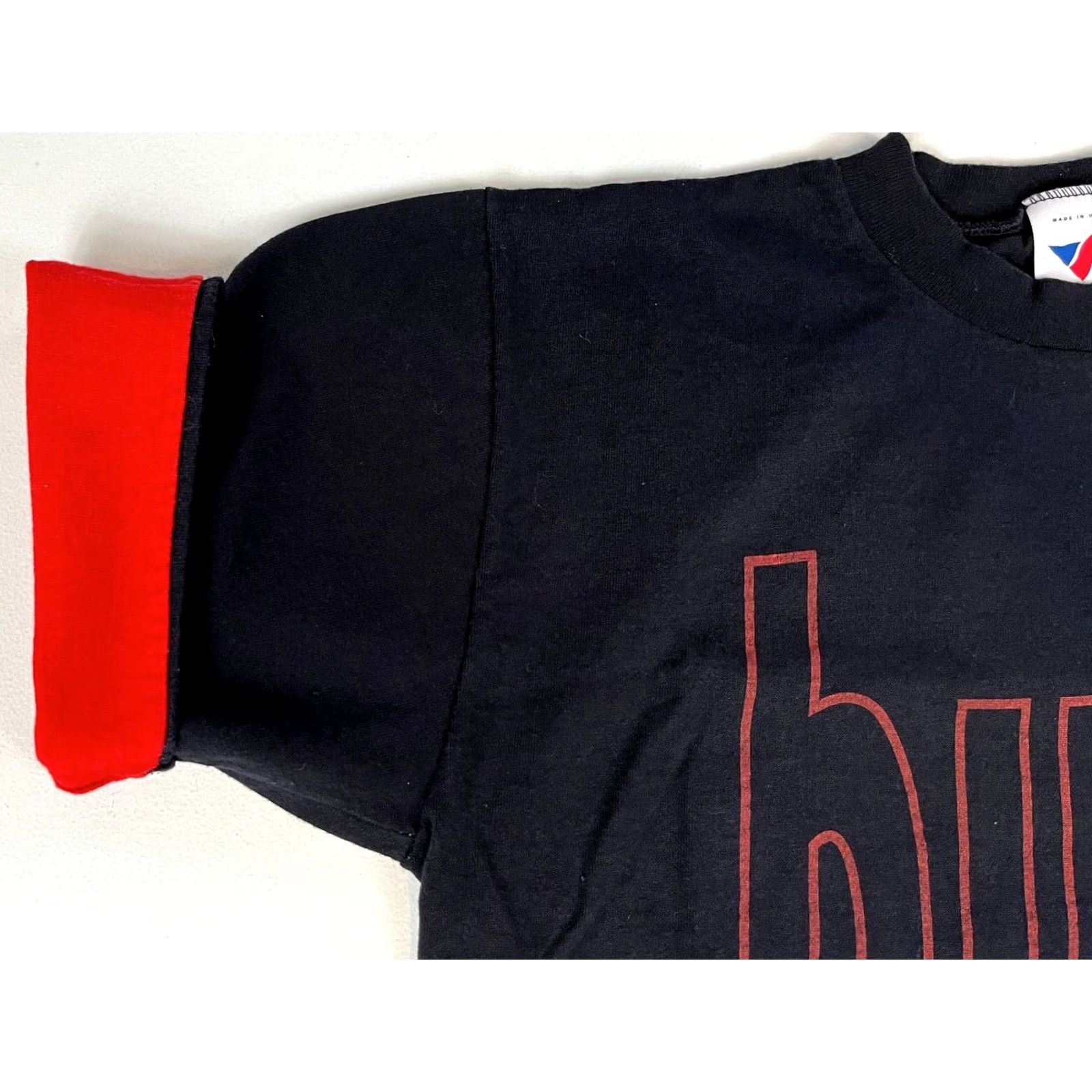 Vintage Artex Sportswear Men's Vintage 90s Chicago Bulls T-Shirt Shirt Small Black 100% Cotton Mens Size US S / EU 44-46 / 1 - 7 Thumbnail