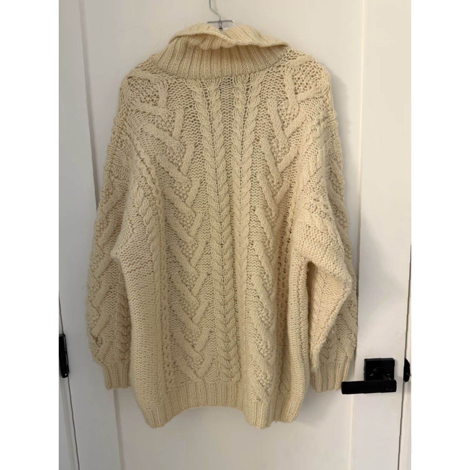 THE GREAT The Great Plain Cardigan Sweater Wool Ivory Pockets Button Down M Womens Size M / US 6-8 / IT 42-44 - 5 Thumbnail